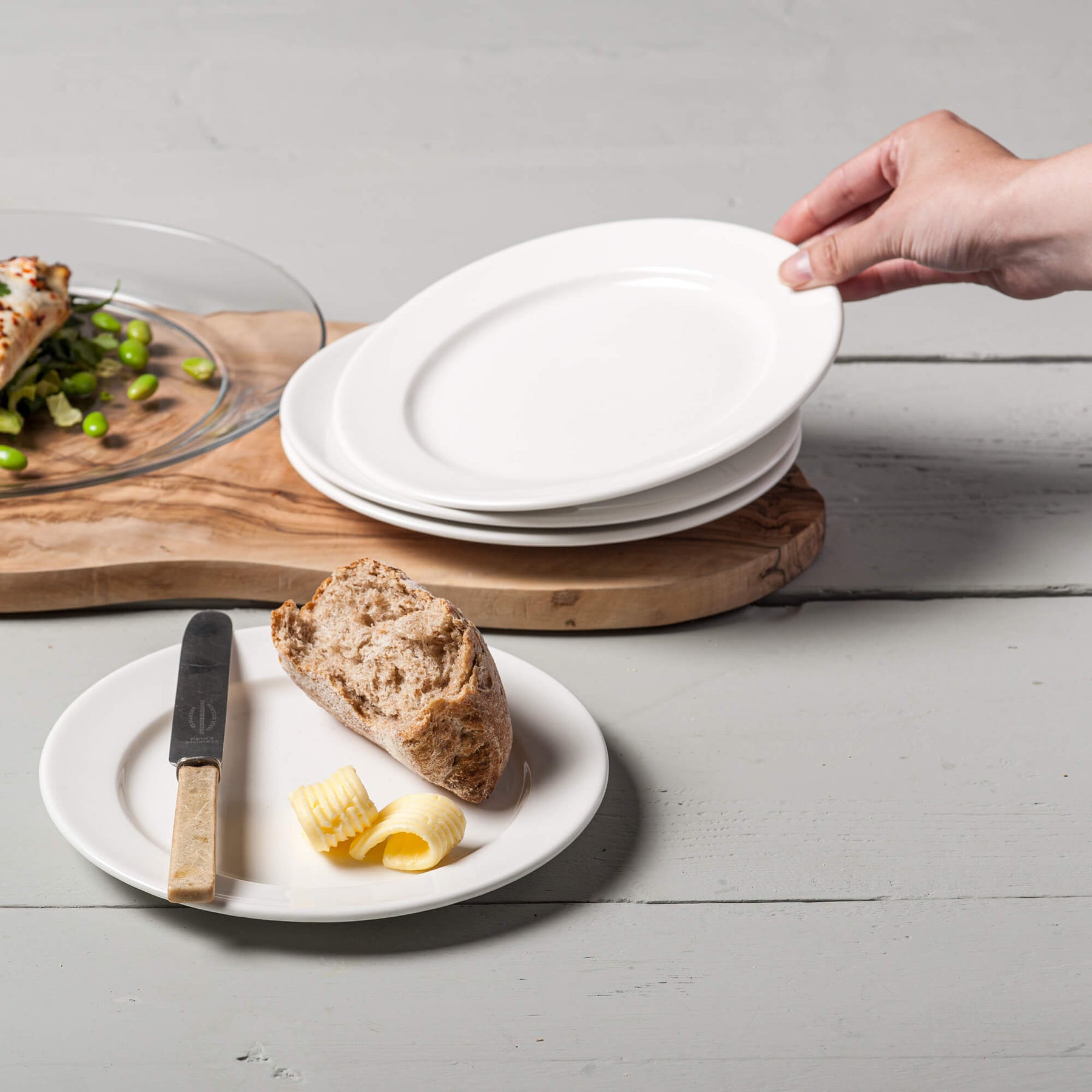 Porcelain Side Plate (20cm), Set of 4