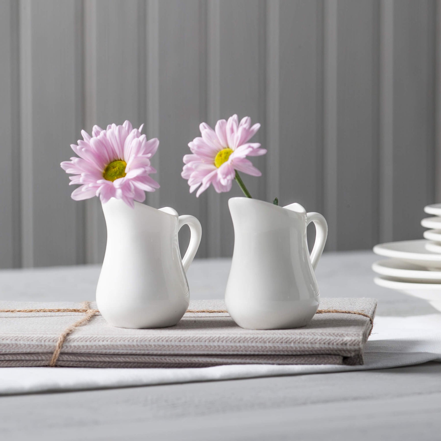 Porcelain Traditional Milk Jug, Set of 2