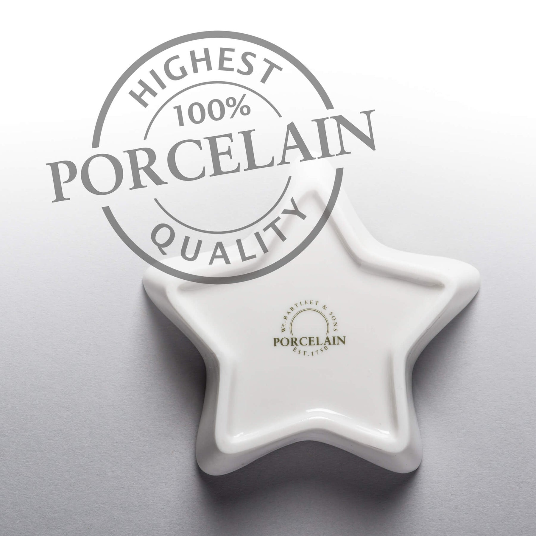 Porcelain Mini Star Dish, Set of 4
