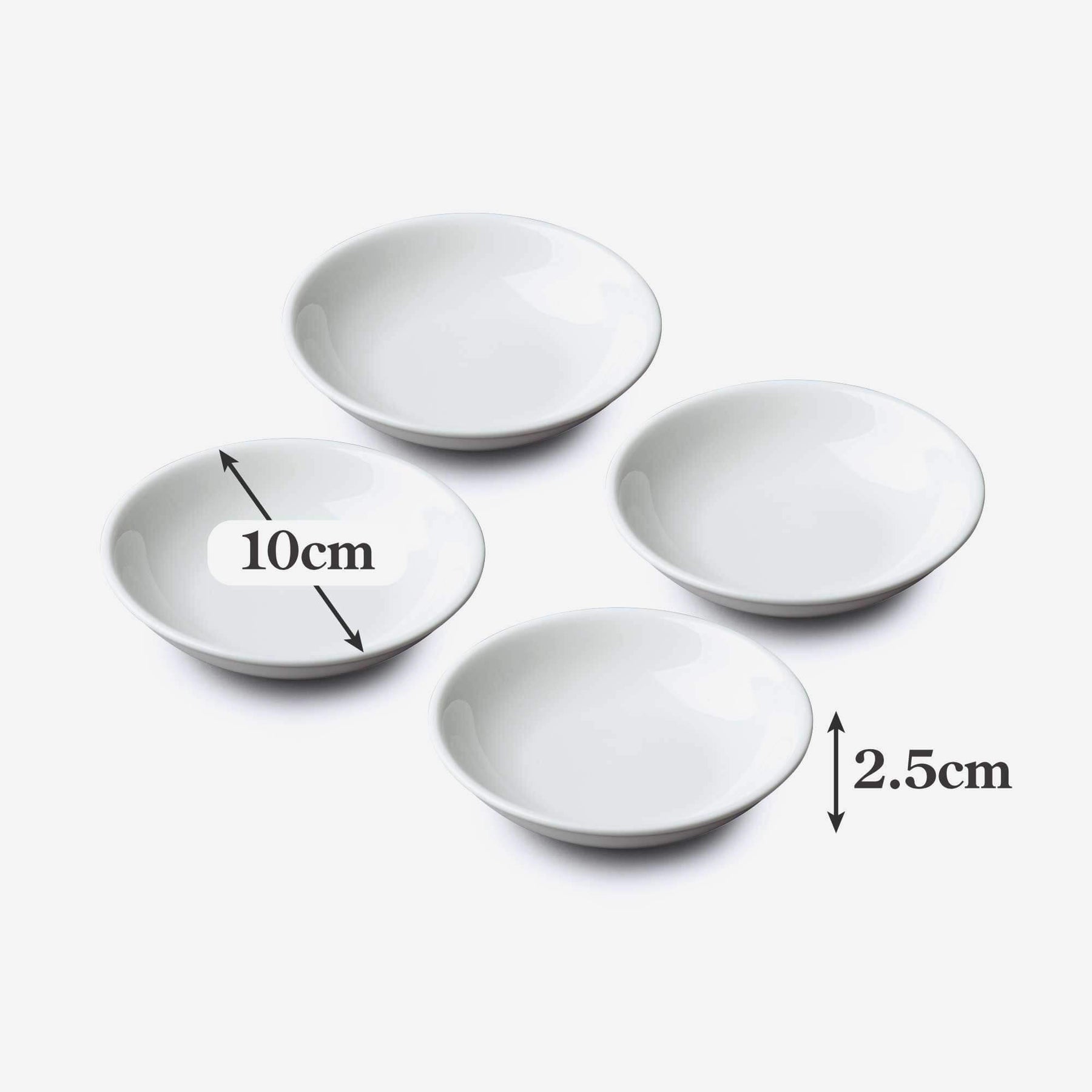 Porcelain Mini Round Bowl, Set of 4