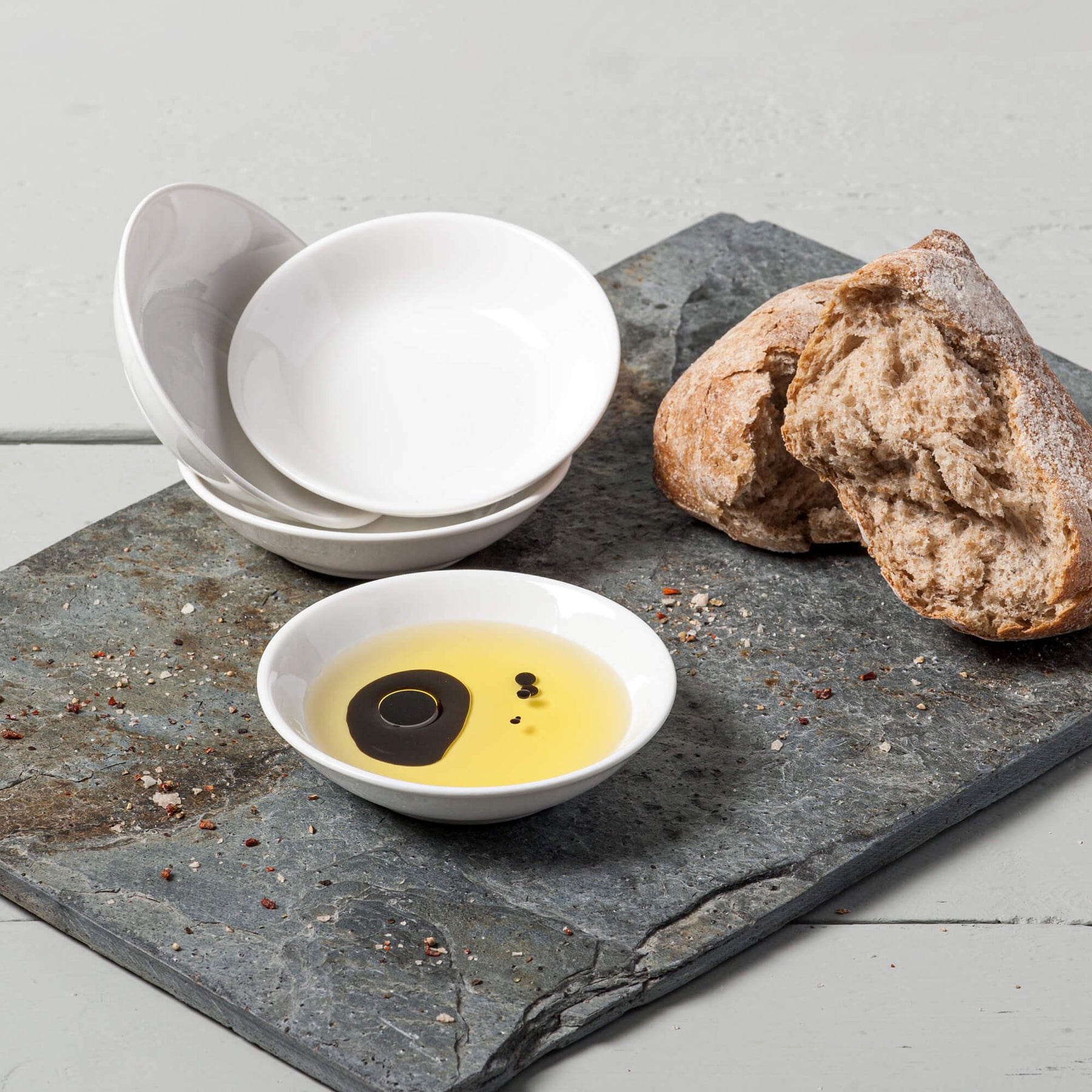 Porcelain Mini Round Bowl, Set of 4