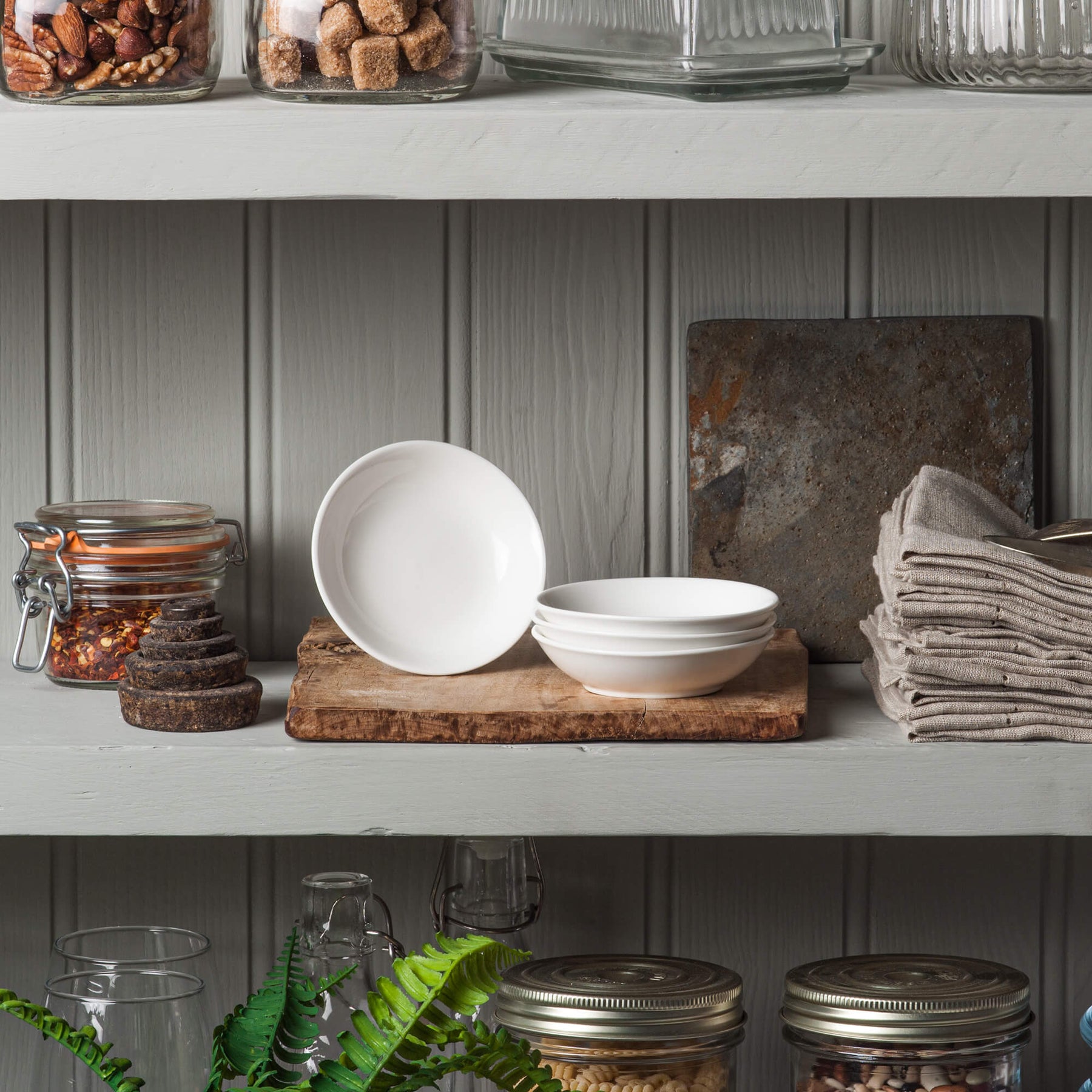 Porcelain Mini Round Bowl, Set of 4