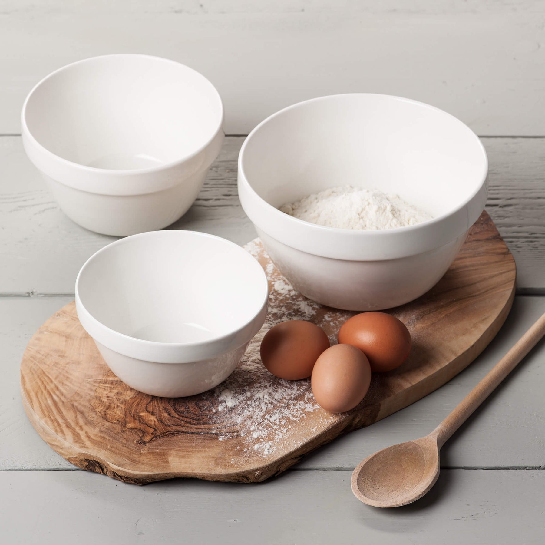 Porcelain Pudding Basin, Set of 3