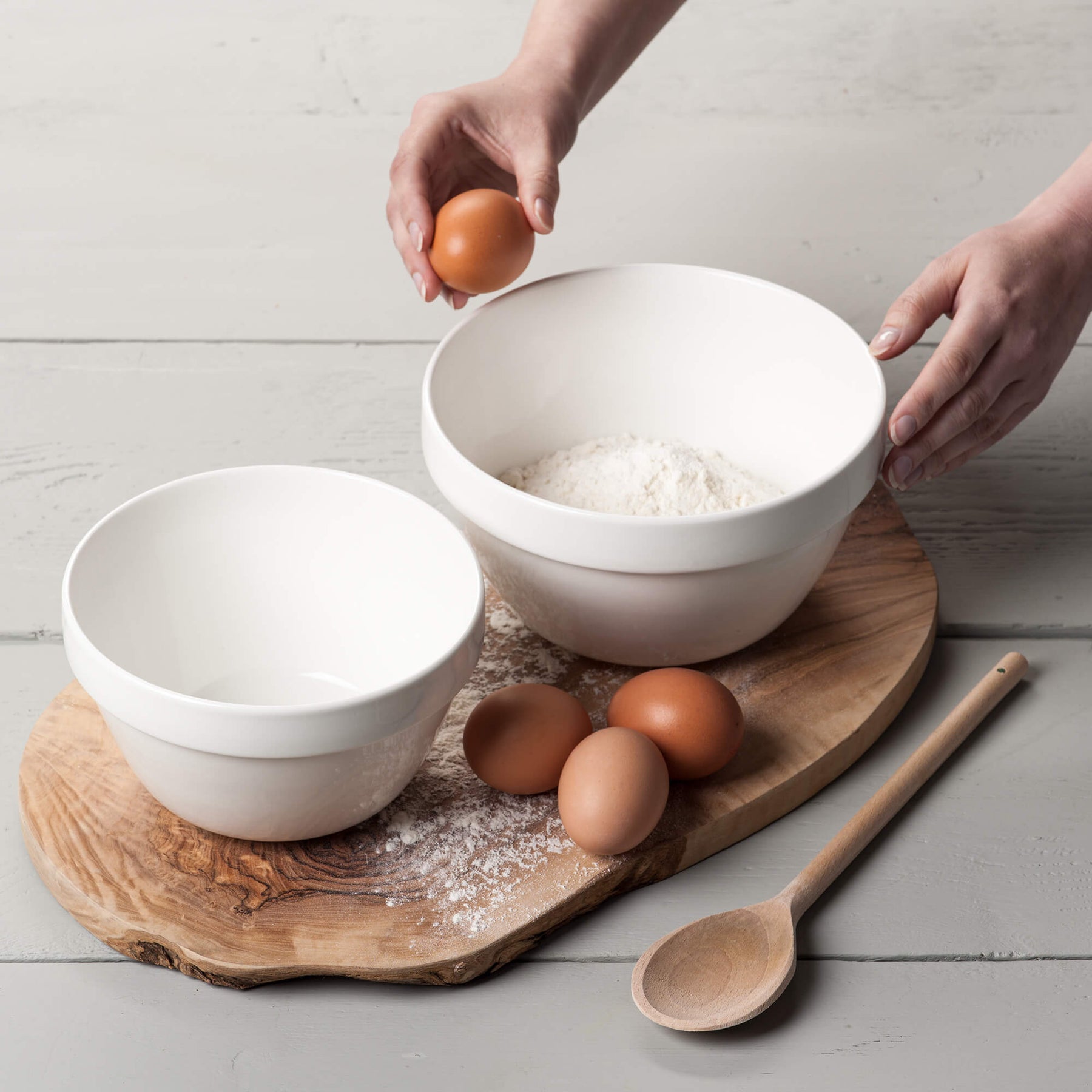 Porcelain Pudding Bowl, Set of 2