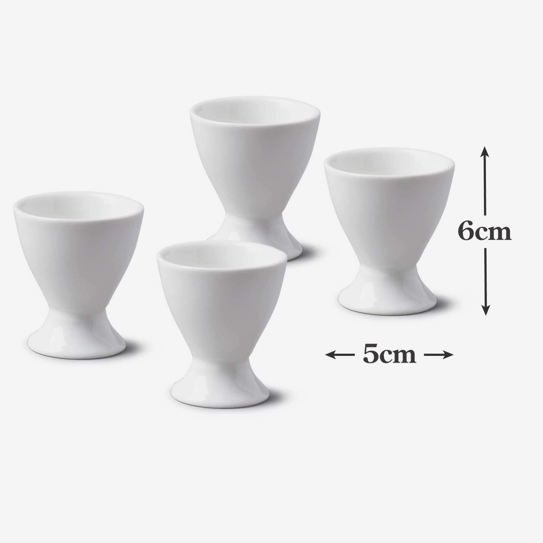 Porcelain Single Egg Cup, Set of 4
