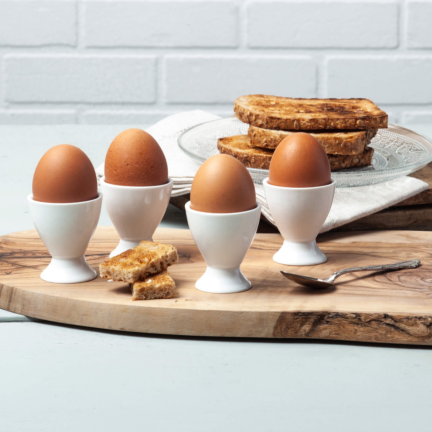 Porcelain Single Egg Cup, Set of 4