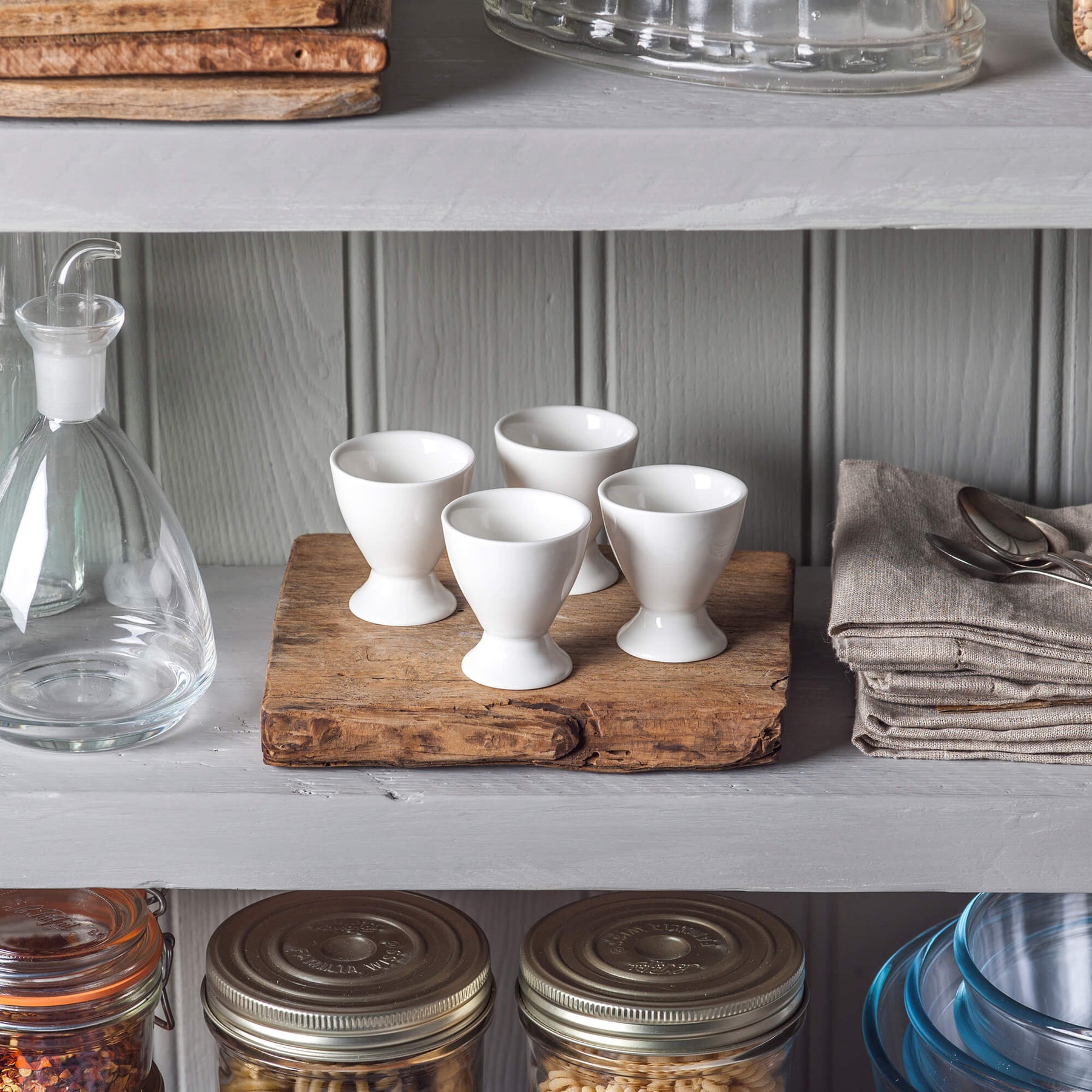 Porcelain Single Egg Cup, Set of 4