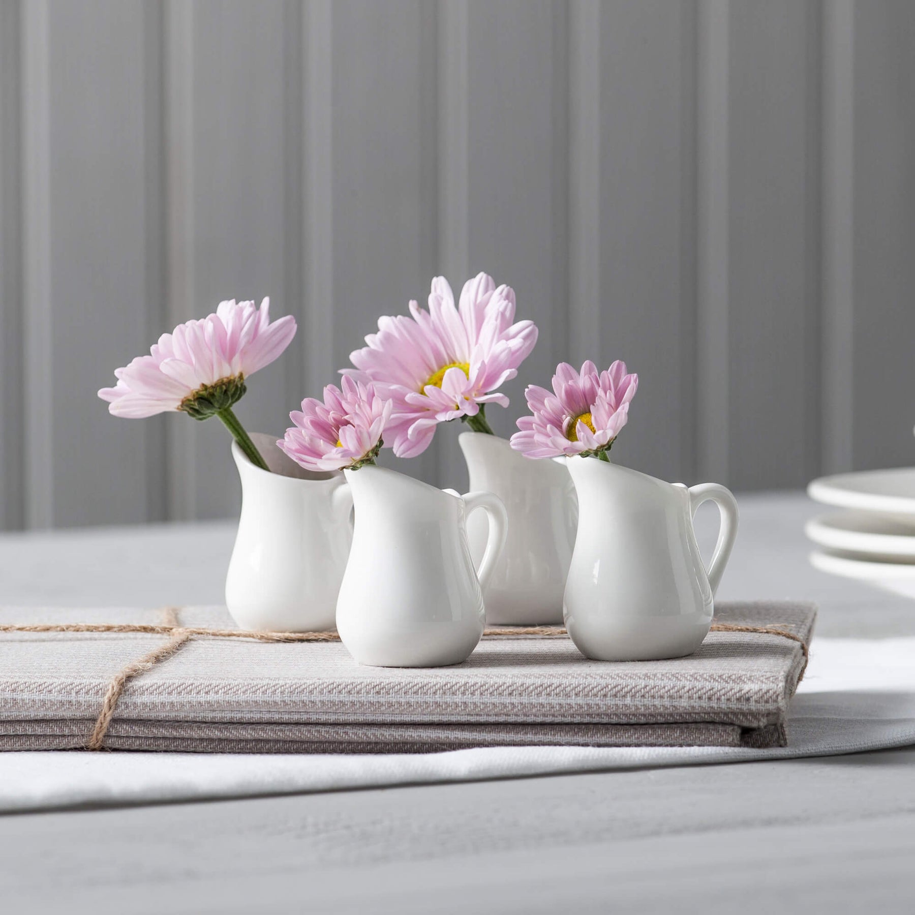 Porcelain Mini Traditional Milk Jug, Set of 4