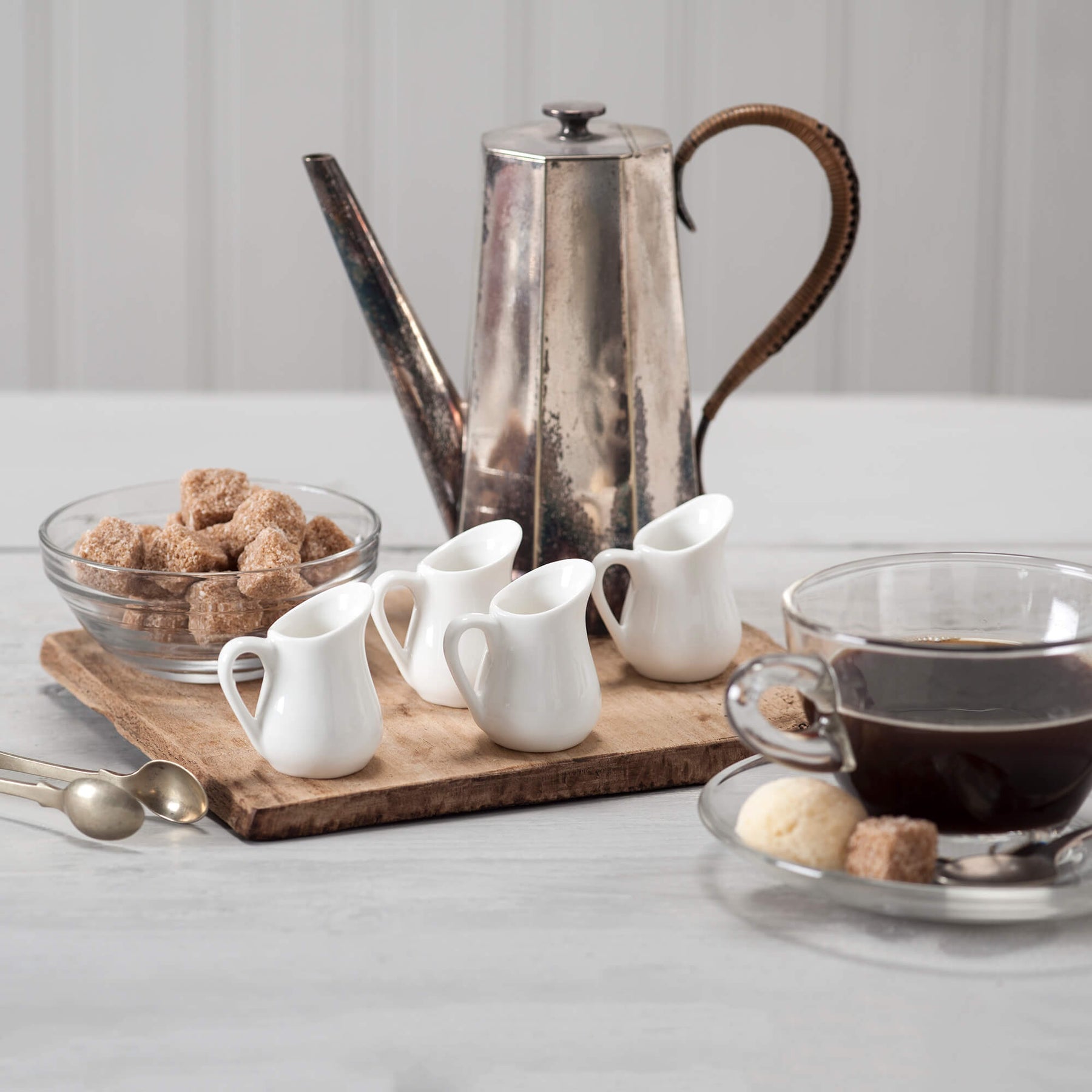 Porcelain Mini Traditional Milk Jug, Set of 4