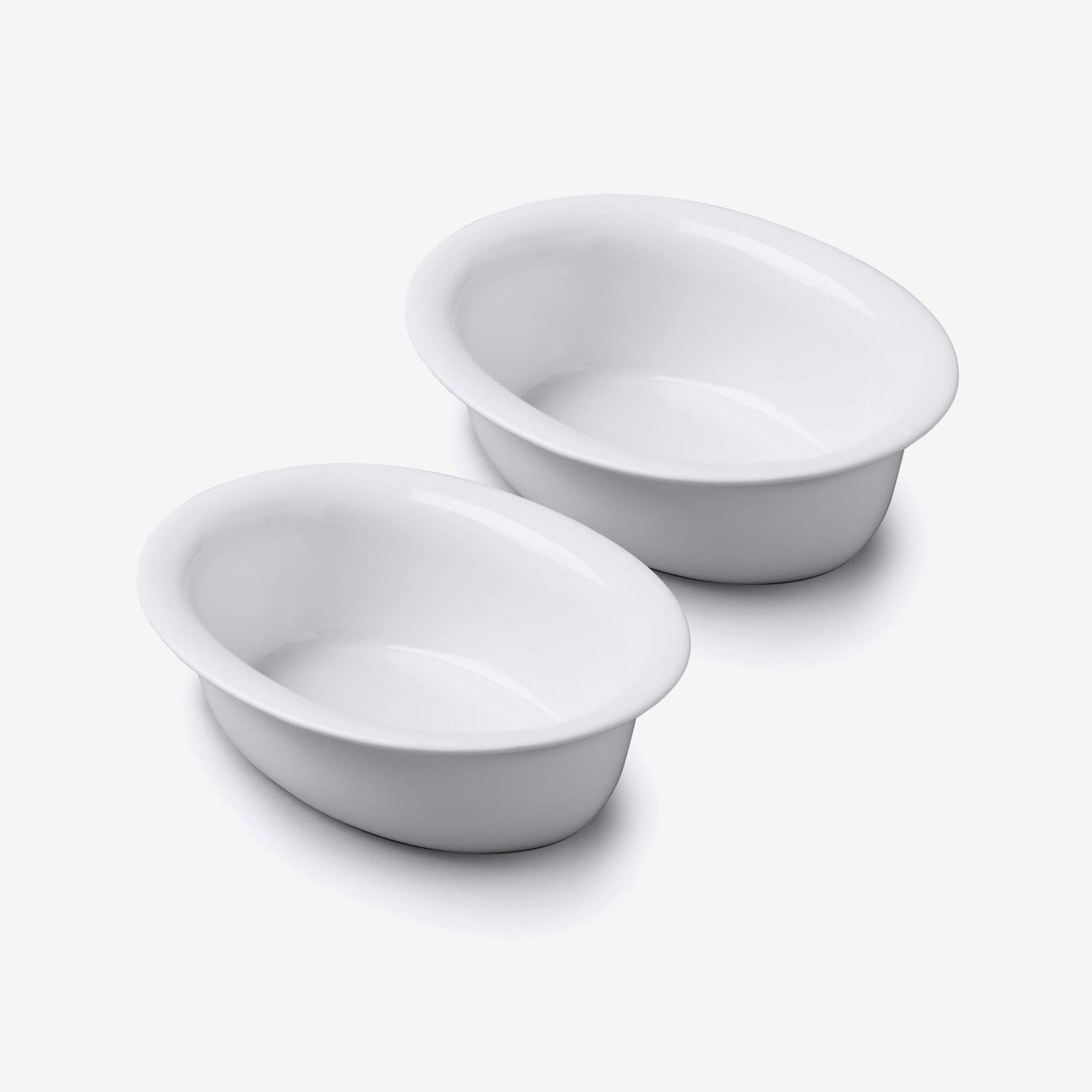 Porcelain Individual Oval Pie Dish, Set of 2