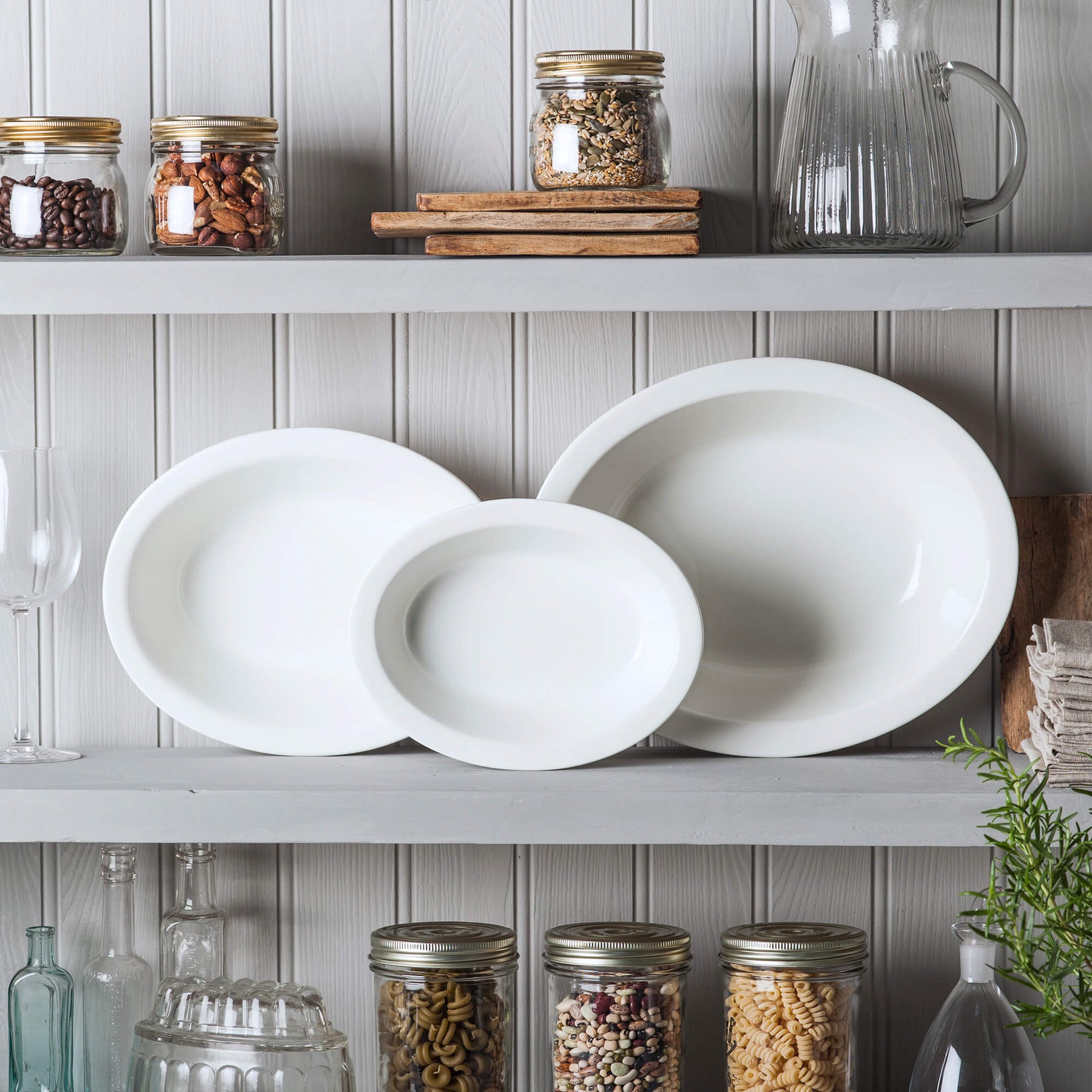 Porcelain Oval Pie Dish, Set of 3