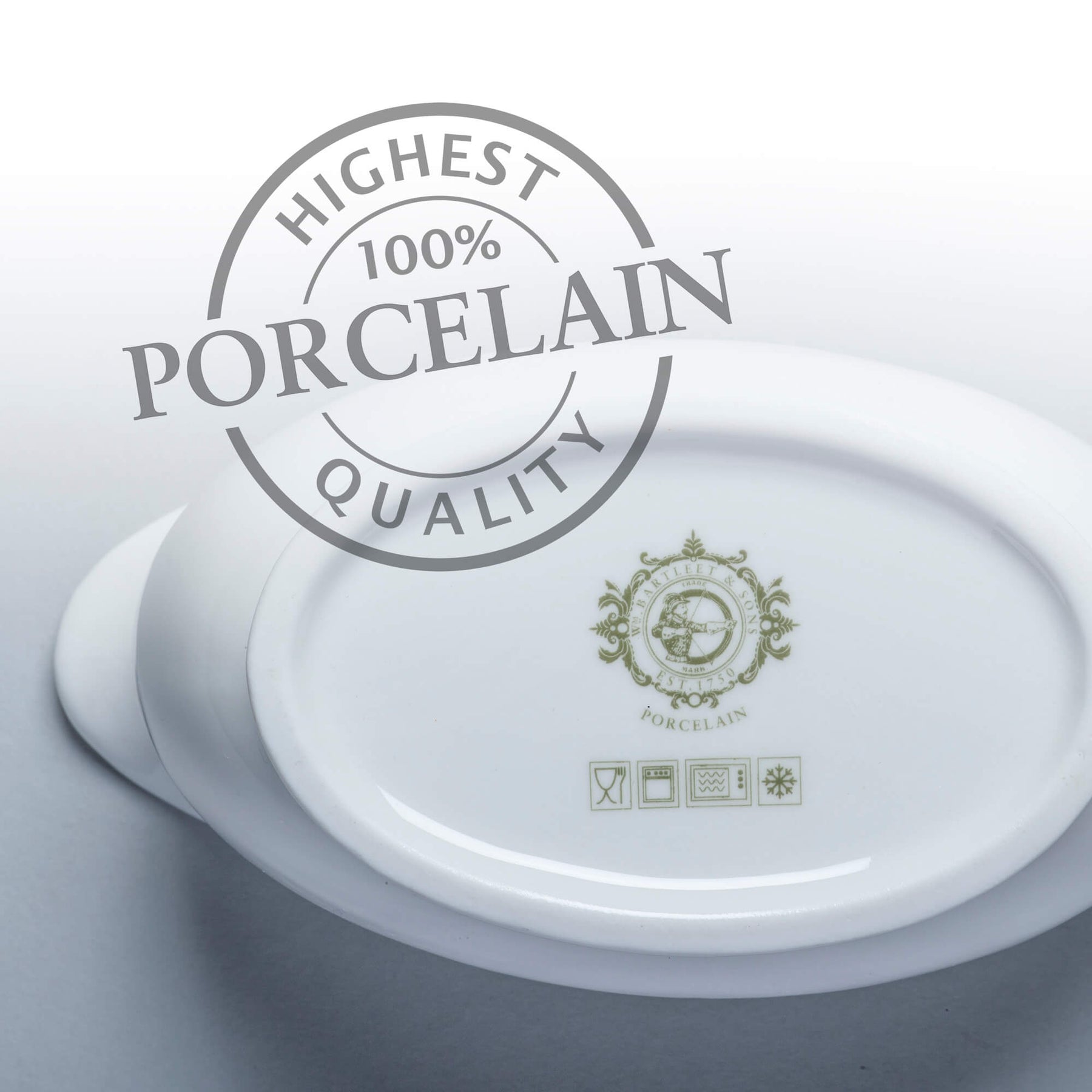 Porcelain Gravy & Sauce Boat, Set of 2