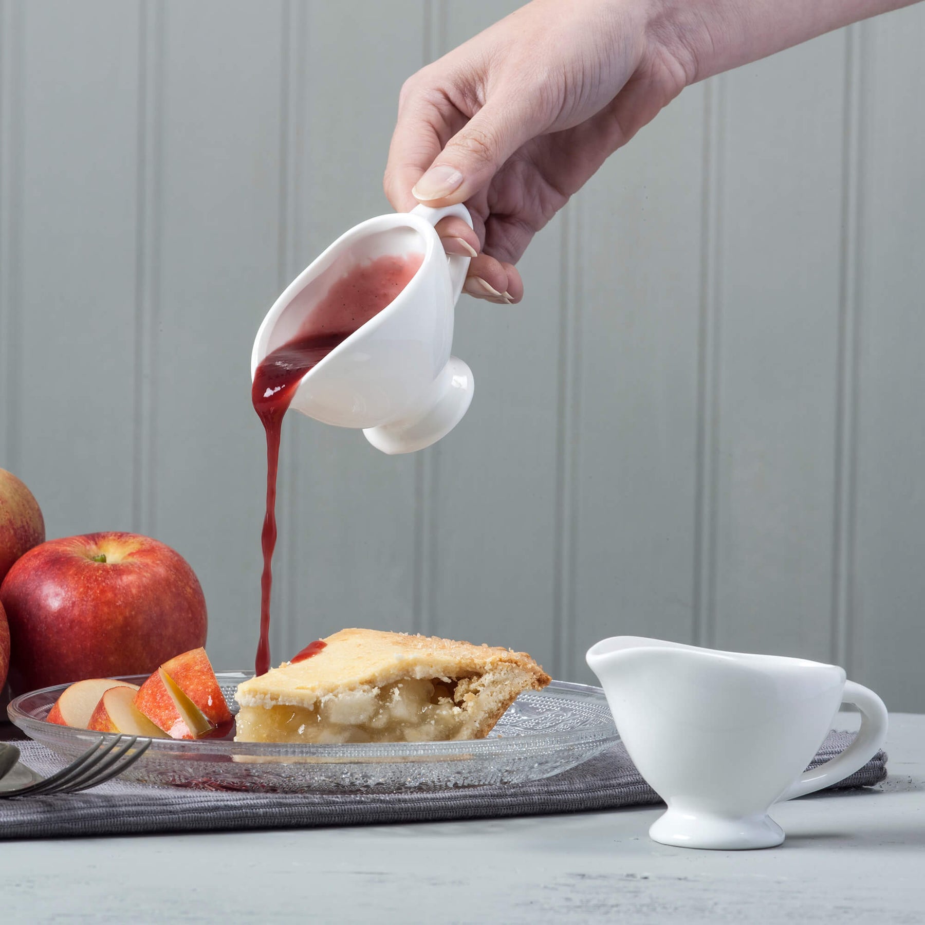 Porcelain Mini Sauce Boat, Set of 2