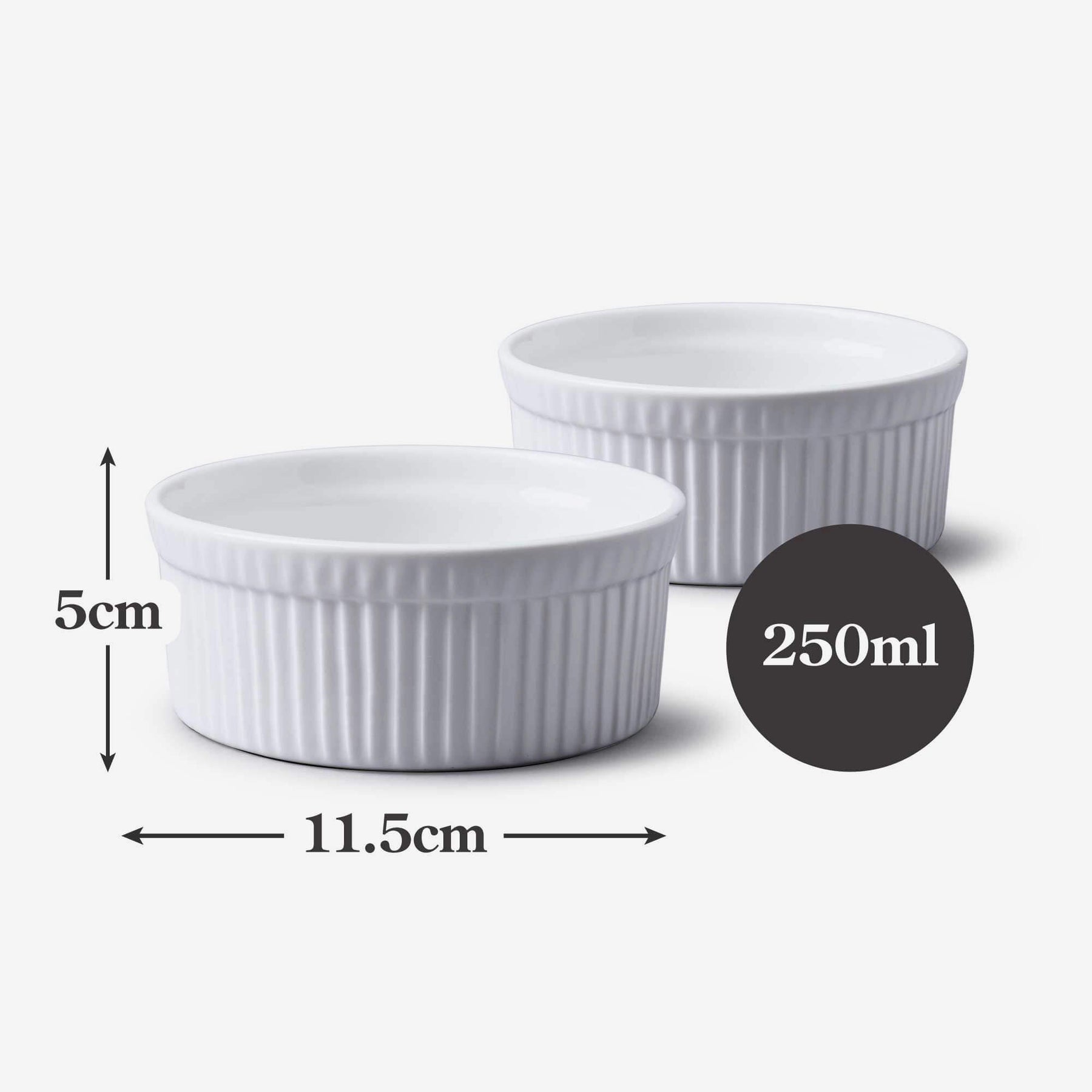 Porcelain Ramekin (11.5cm), Set of 2