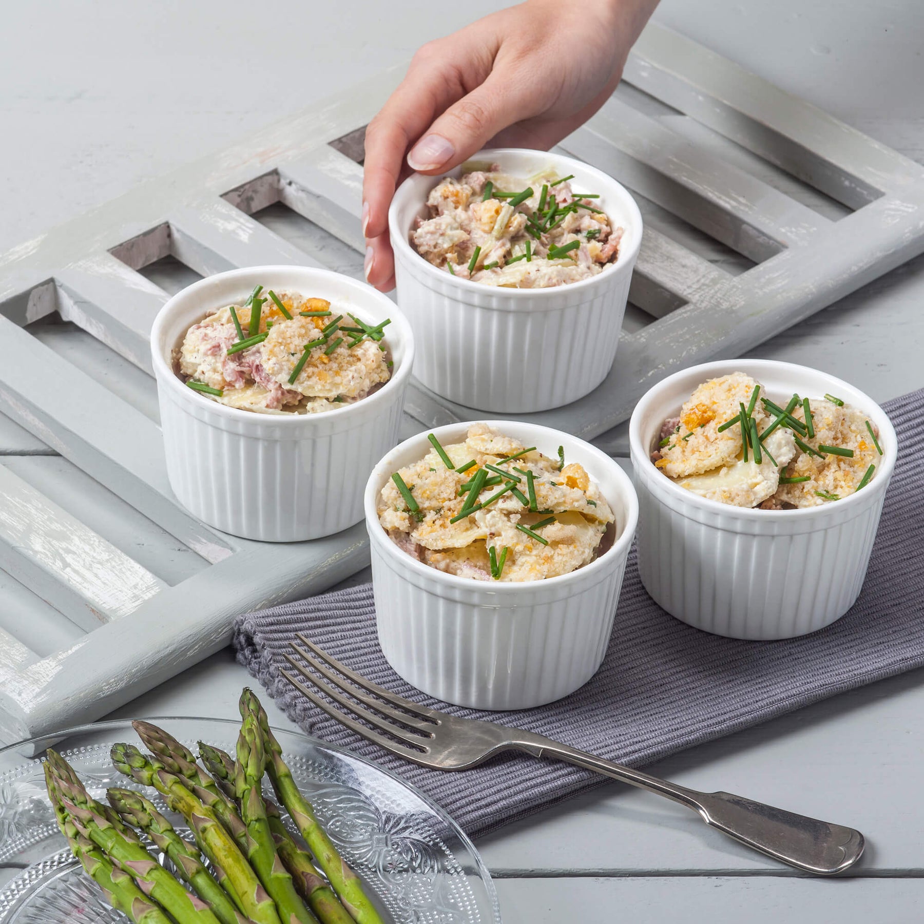 Porcelain Deep Ramekin (9cm), Set of 4