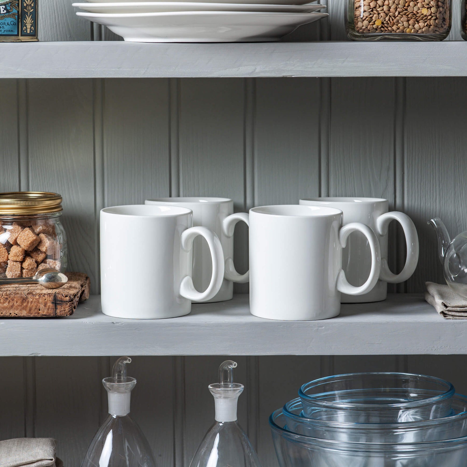 Porcelain Original Mug, 1 Pint, Set of 4