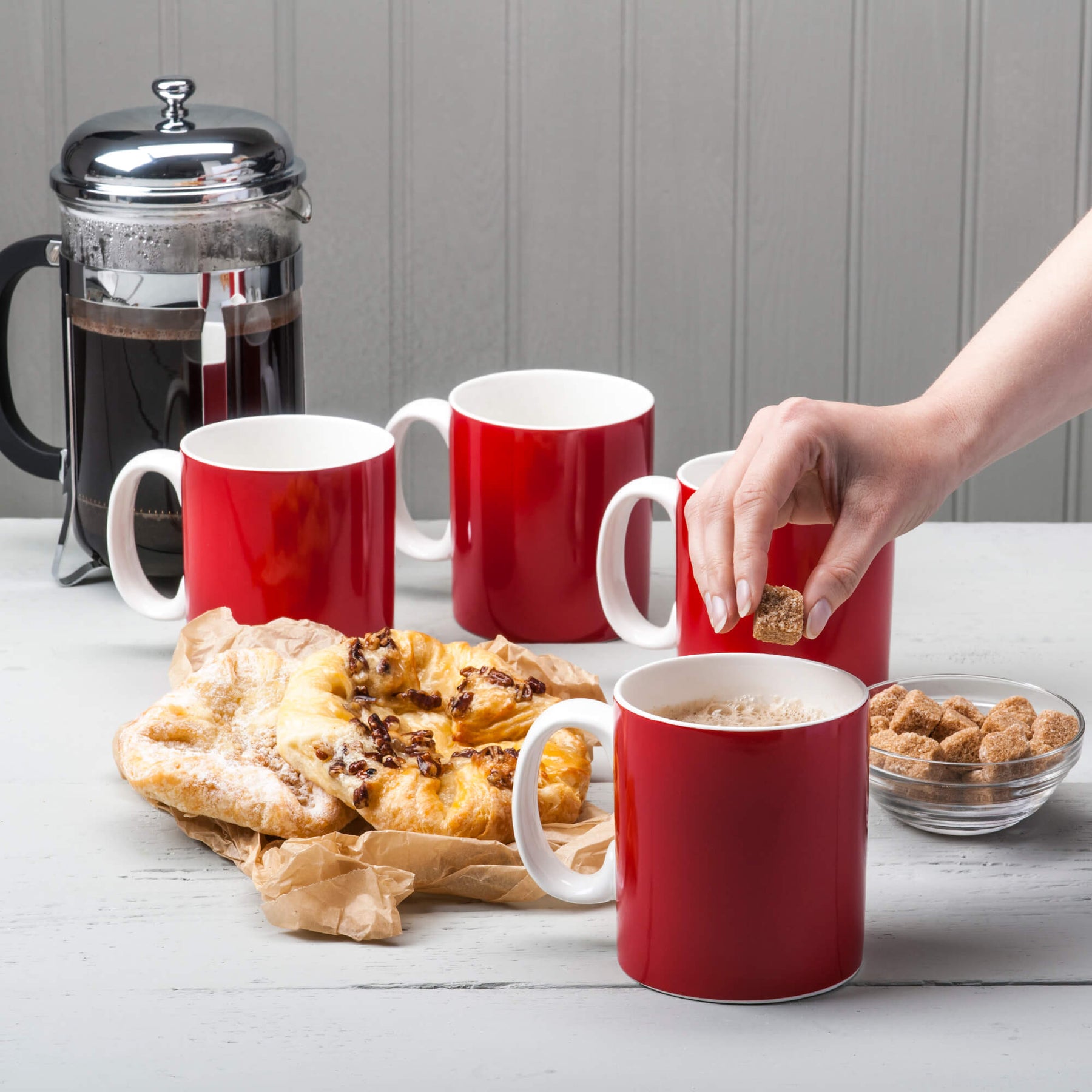 Porcelain Original Mug, 1 Pint, Set of 4