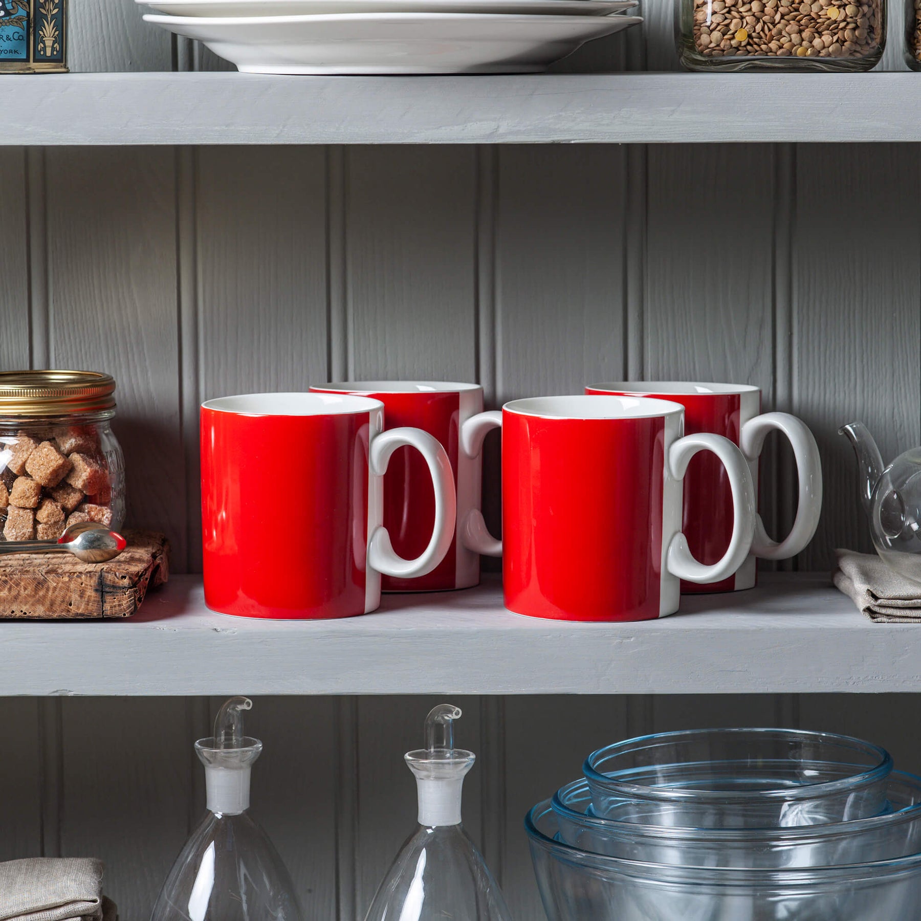 Porcelain Original Mug, 1 Pint, Set of 4