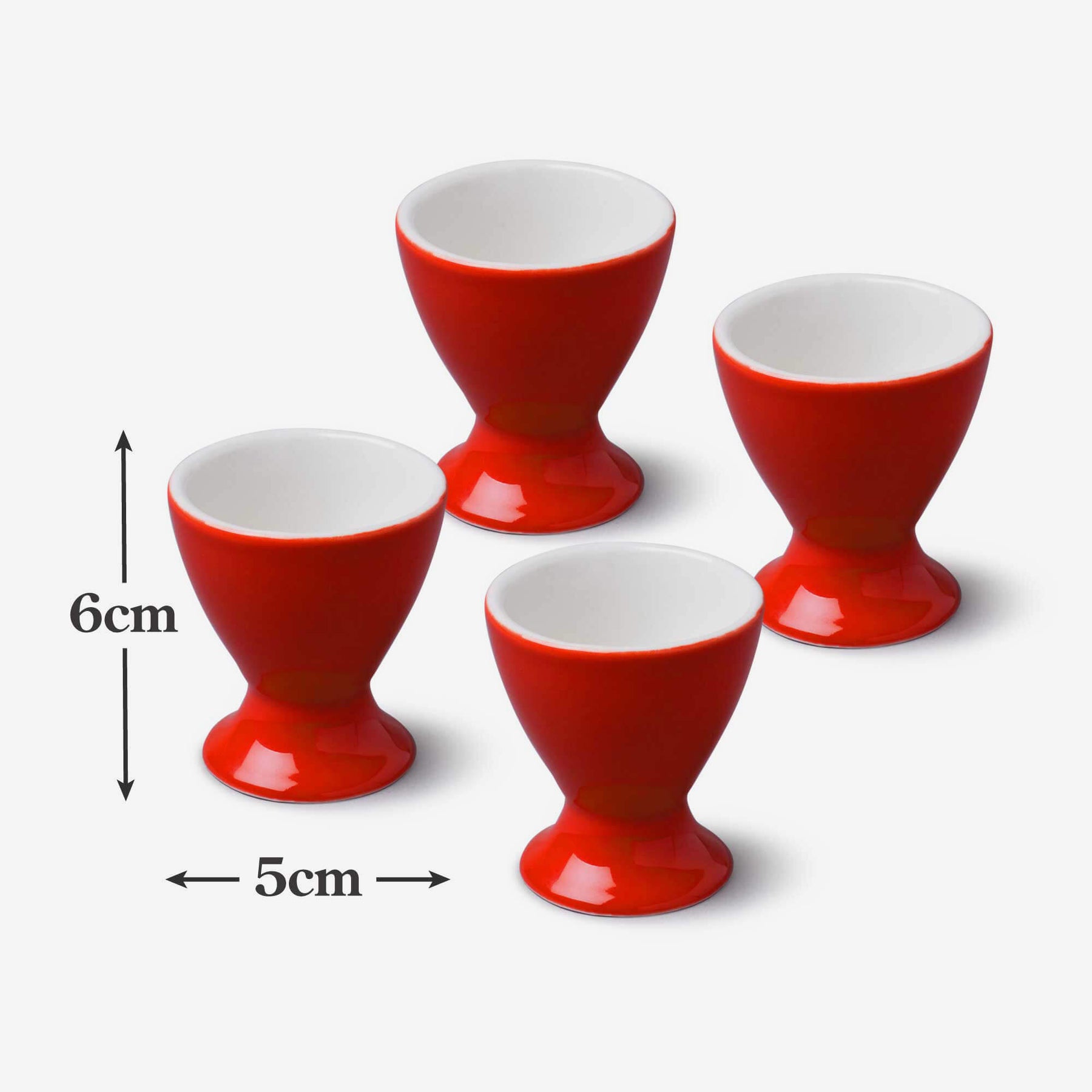 Porcelain Single Egg Cup, Set of 4