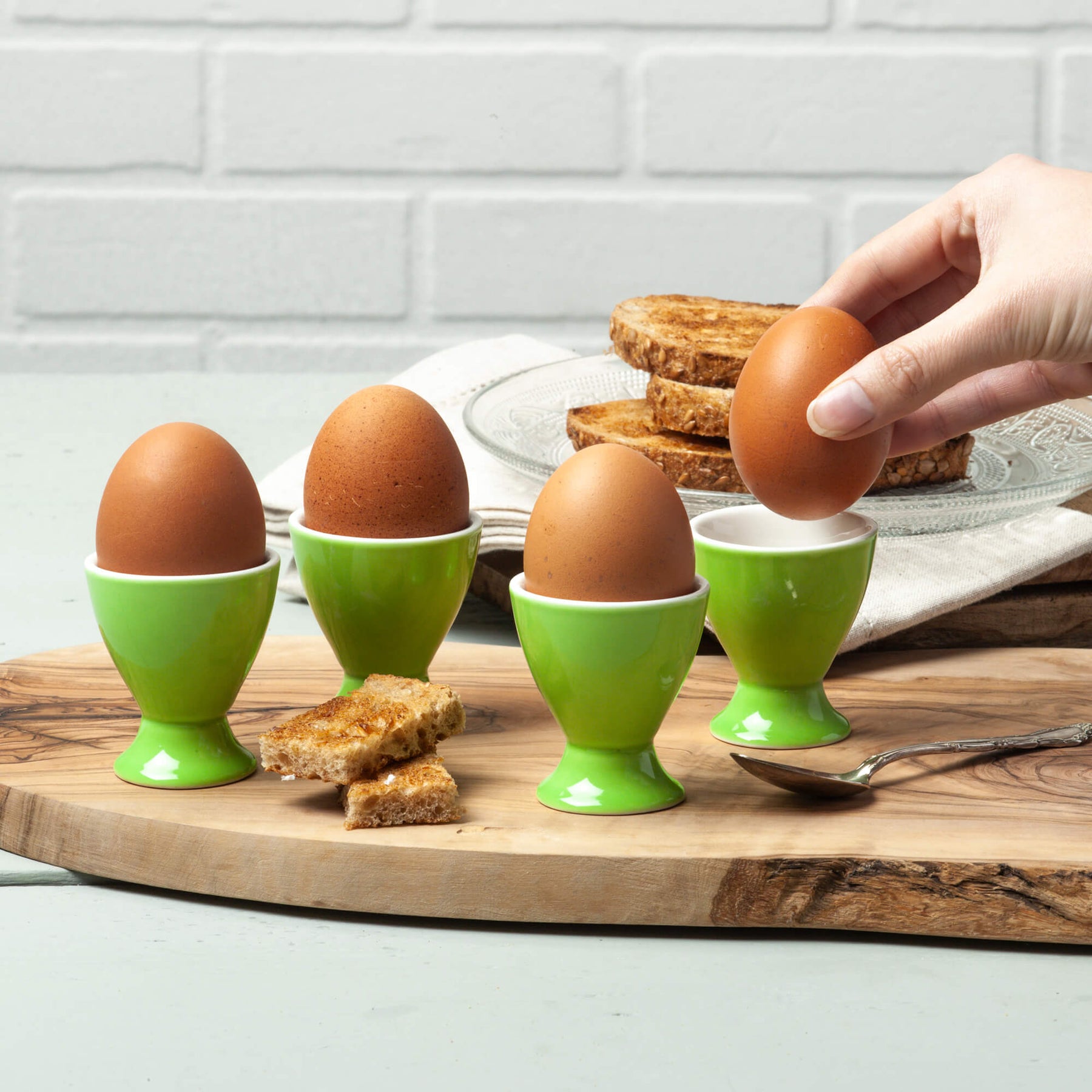Porcelain Single Egg Cup, Set of 4
