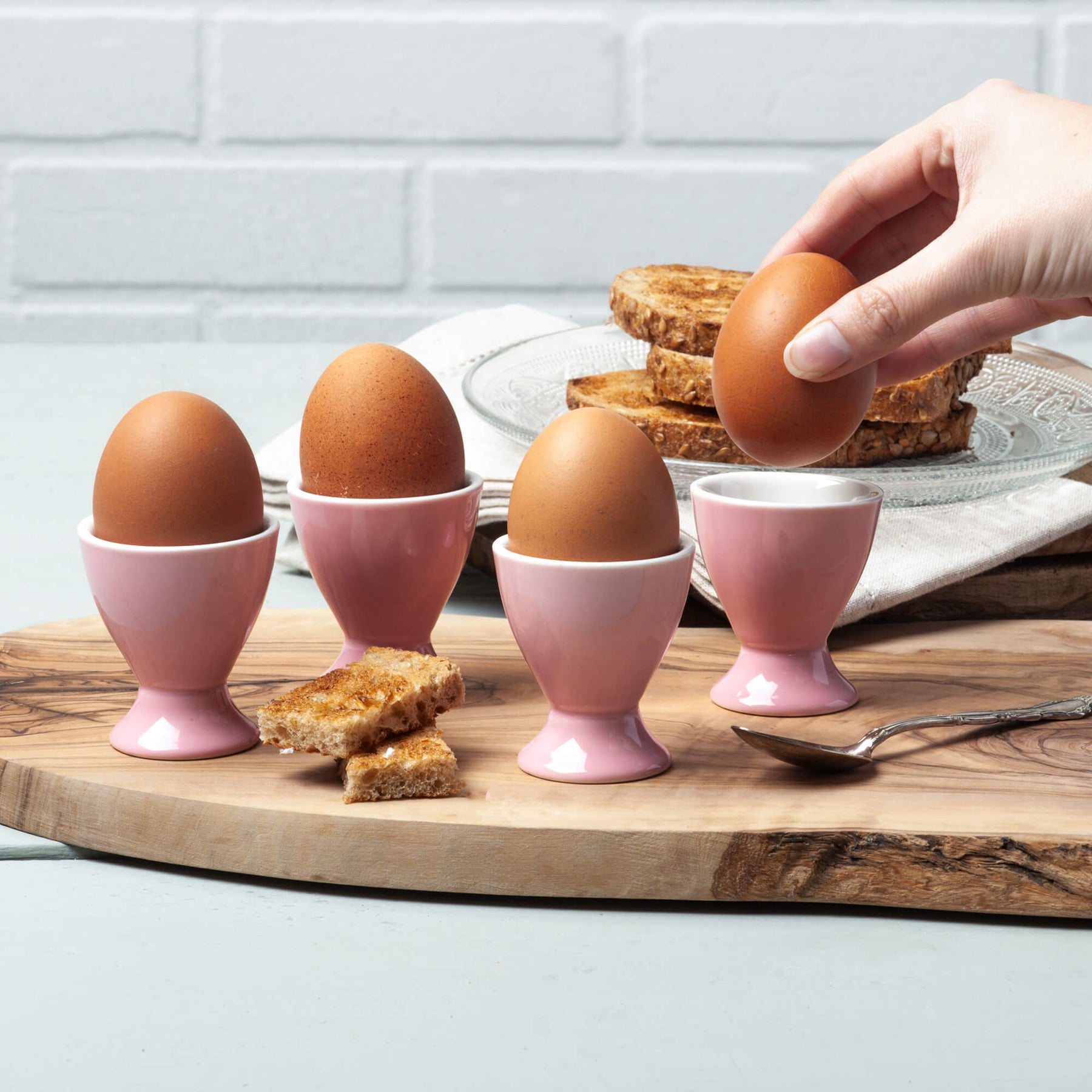 Porcelain Single Egg Cup, Set of 4