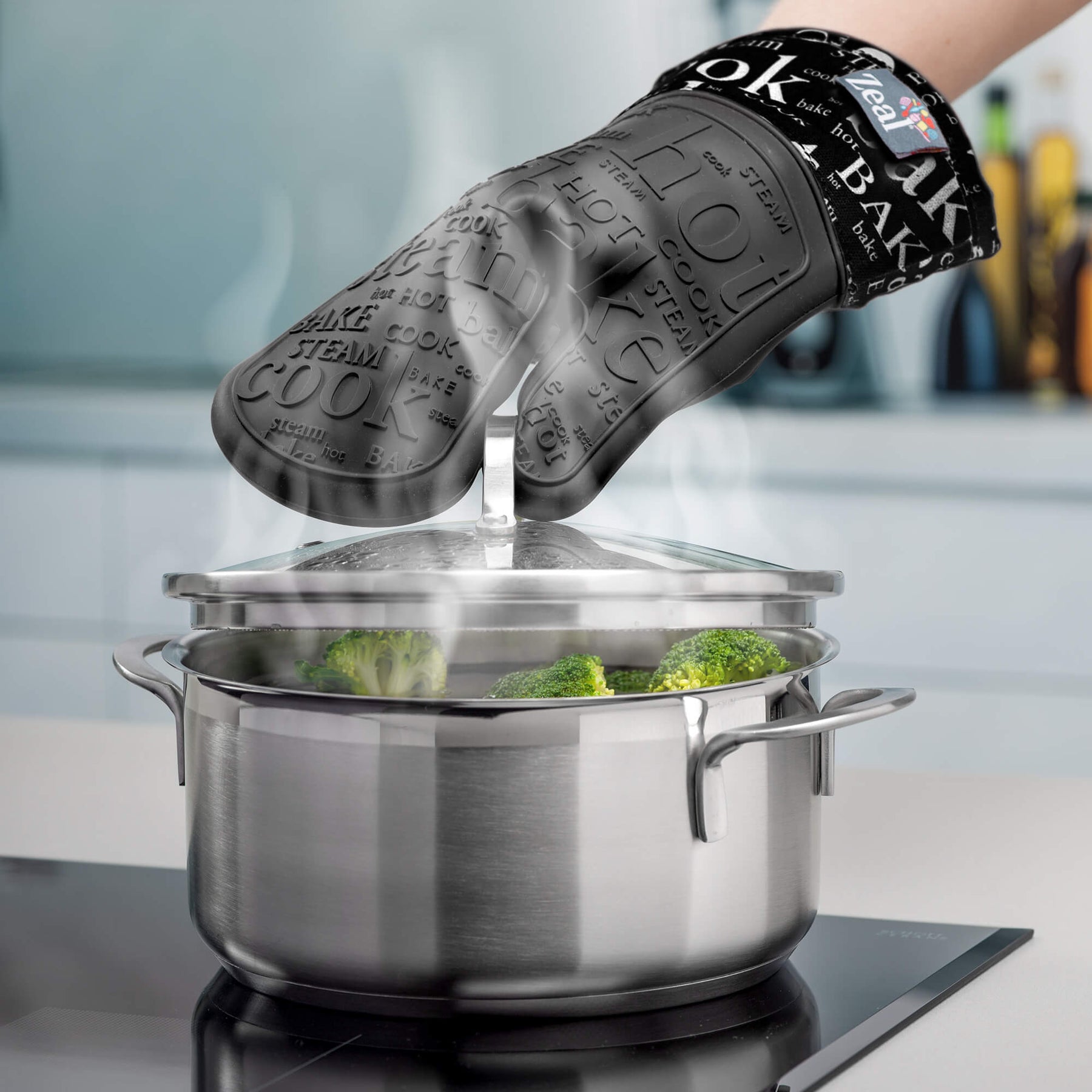 Steam Stop™ Waterproof Silicone Single Oven Glove
