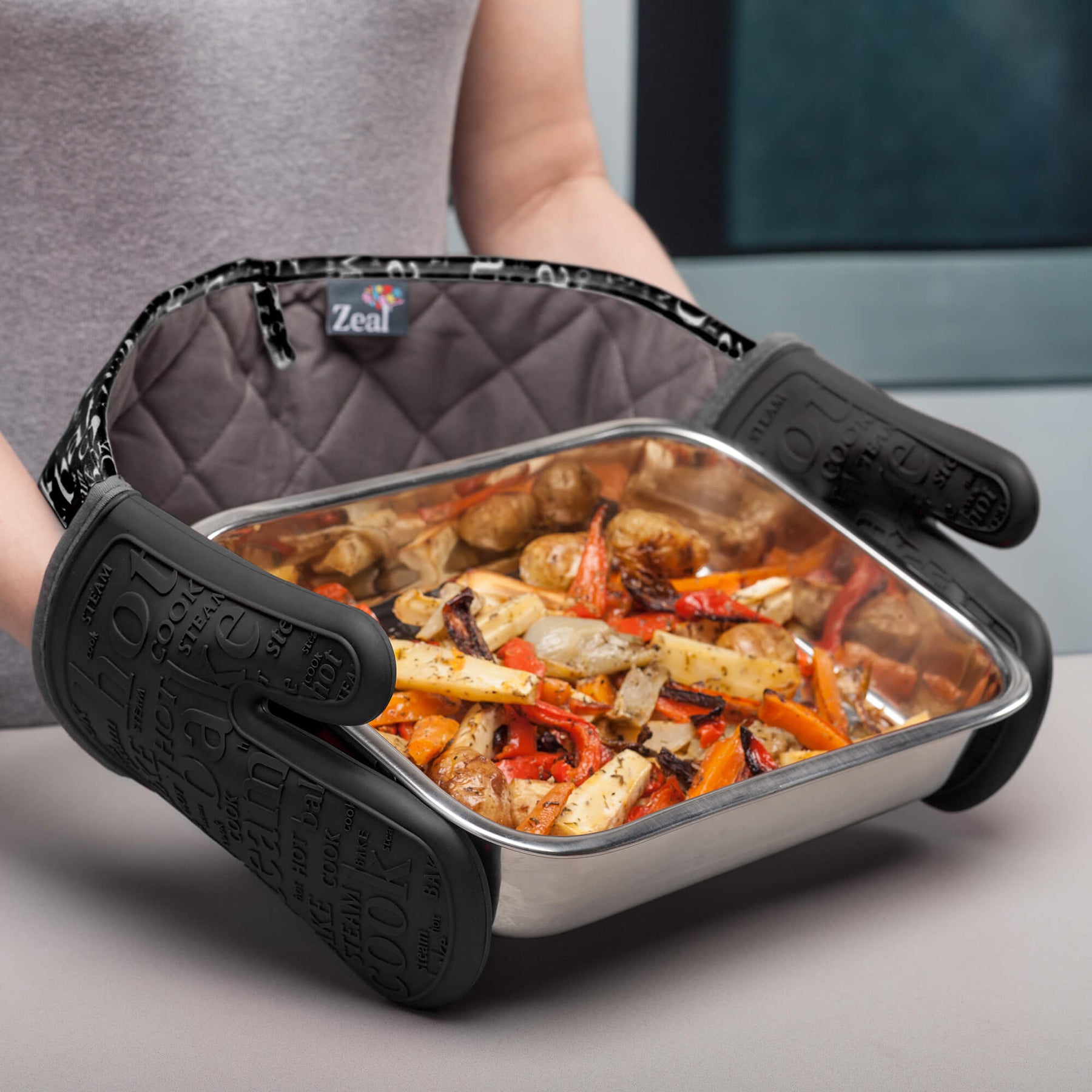 Steam Stop™ Waterproof Silicone Double Oven Glove