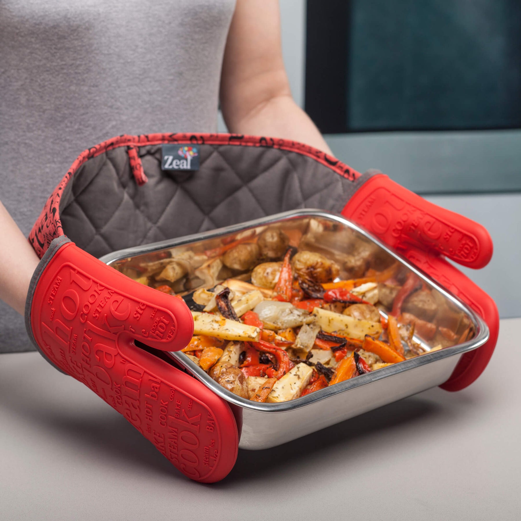 Steam Stop™ Waterproof Silicone Double Oven Glove