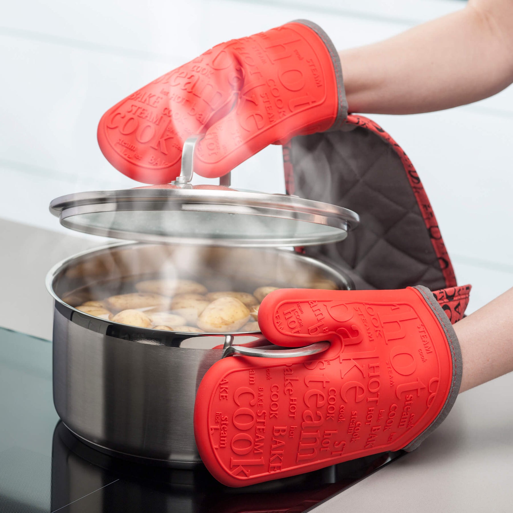 Steam Stop™ Waterproof Silicone Double Oven Glove