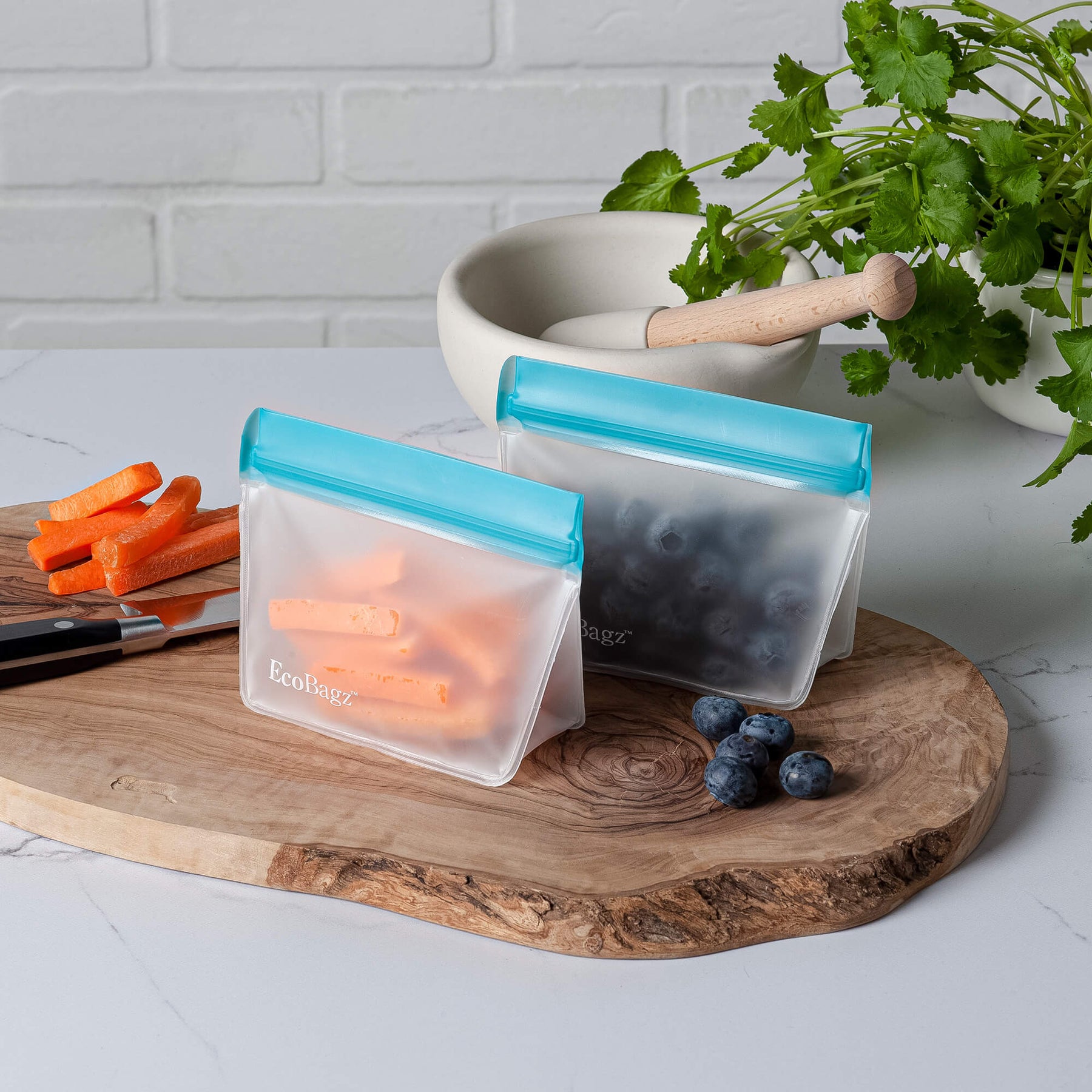 EcoBagz™ Reusable Food Storage Bags 250ml, Set of 2