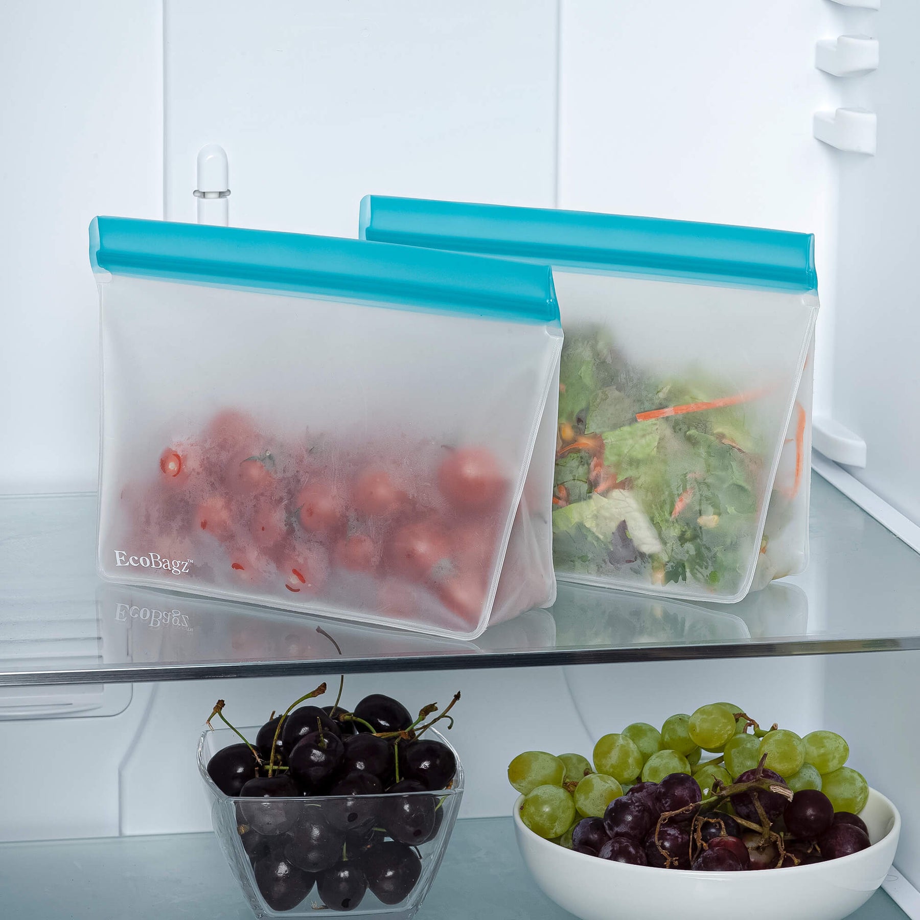 EcoBagz™ Reusable Food Storage Bags, 1.5L, Set of 2