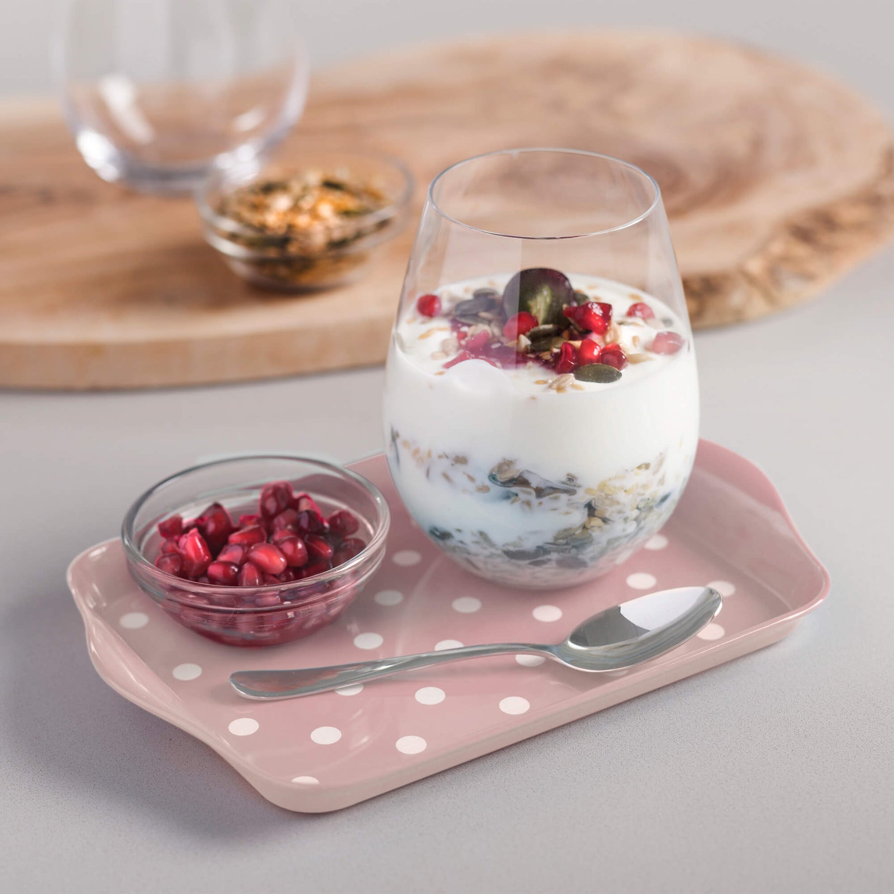 Melamine Dotty Tray, Mini