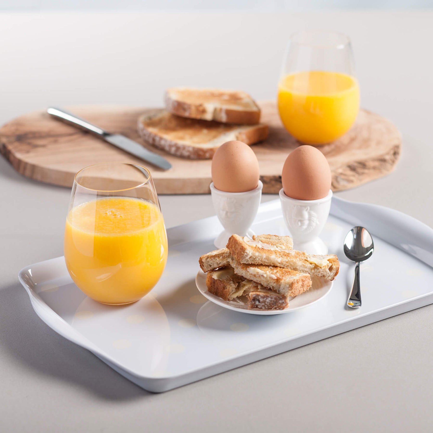 Melamine Dotty Tray, Medium