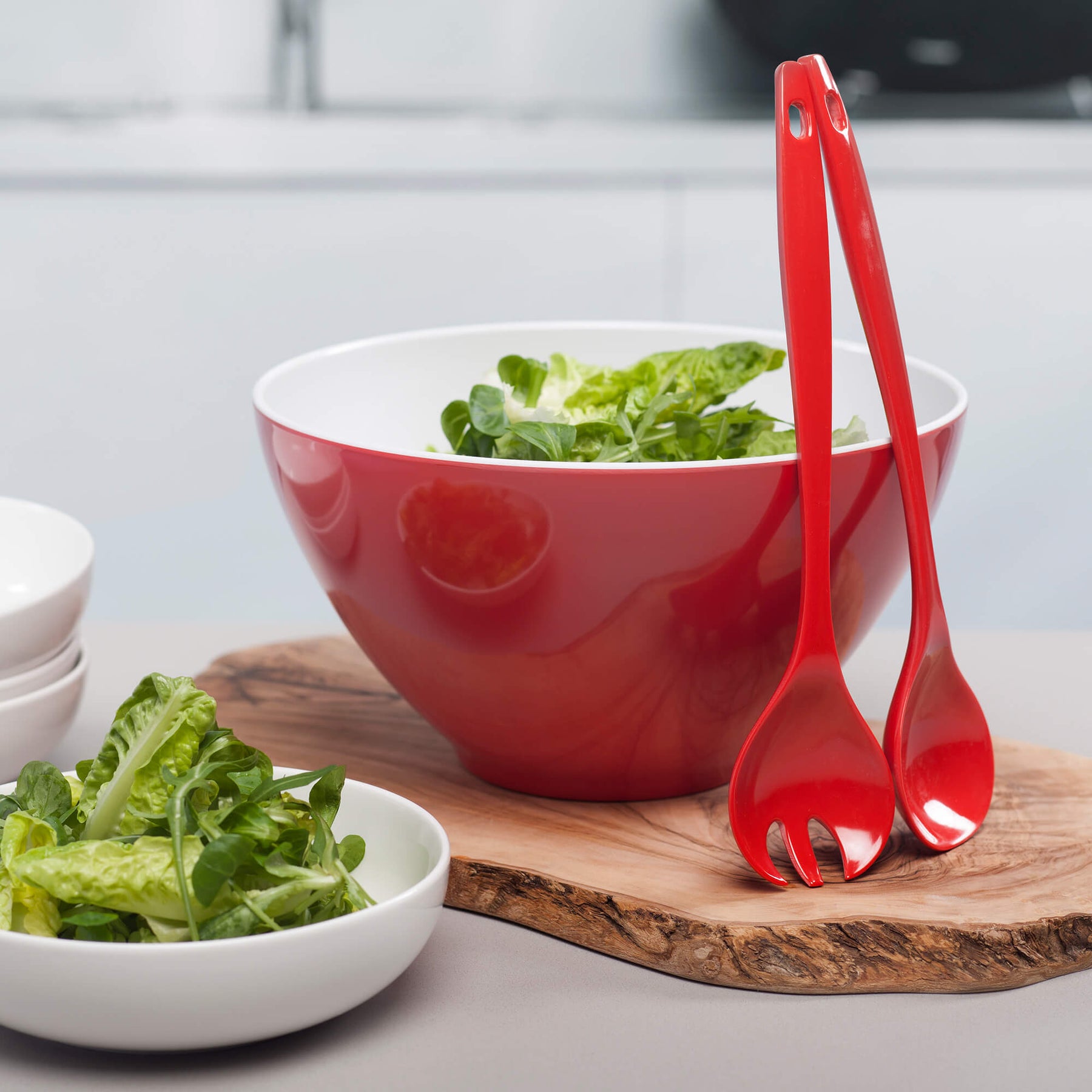 Melamine Salad Bowl & Servers Set