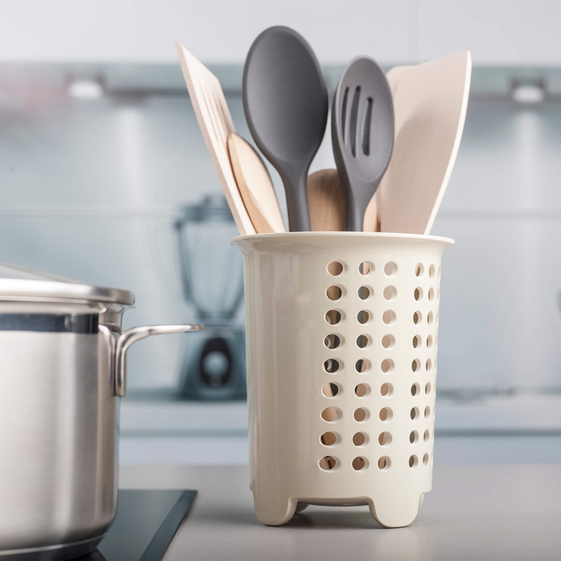 Melamine Cutlery Drainer/Utensil Pot