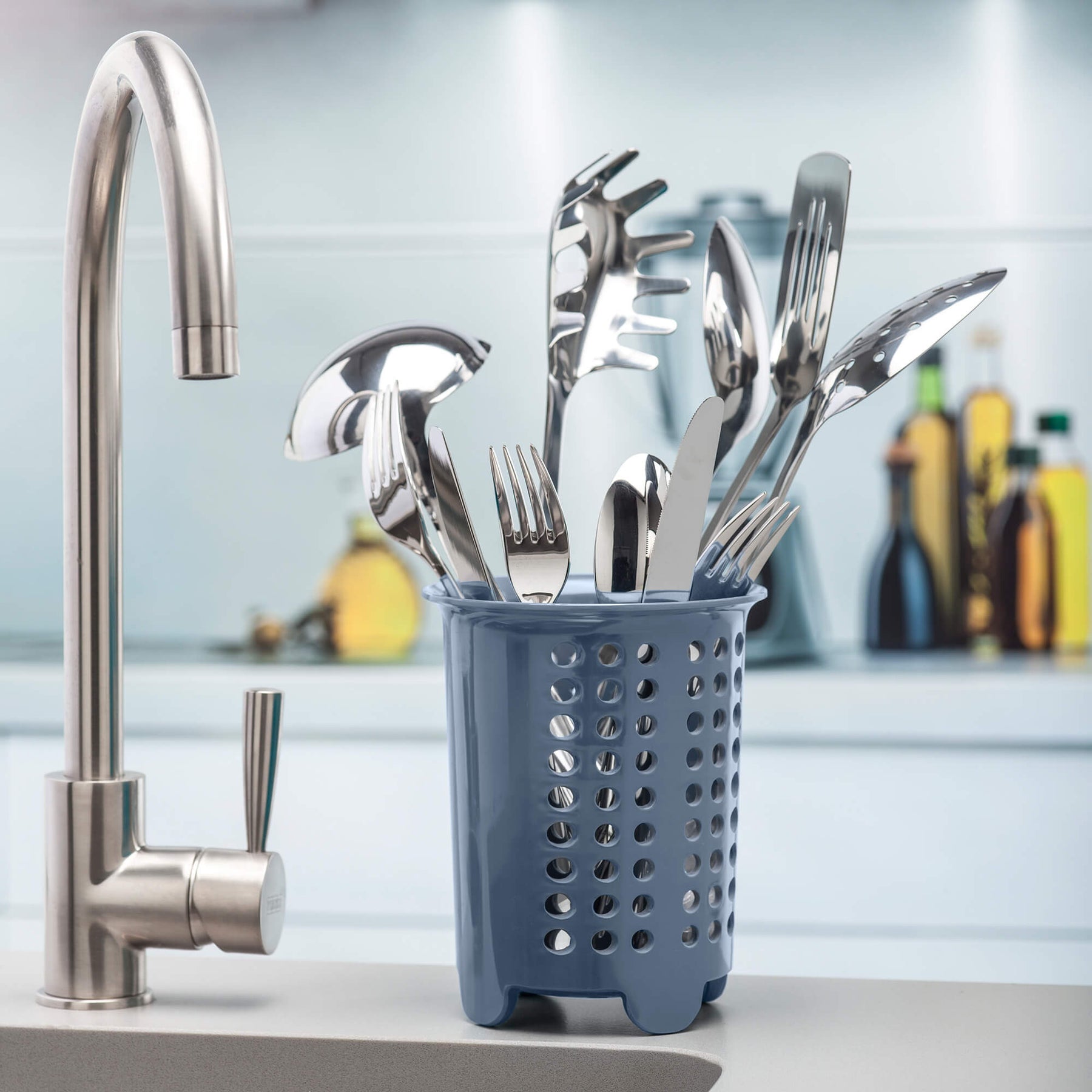 Melamine Cutlery Drainer/Utensil Pot