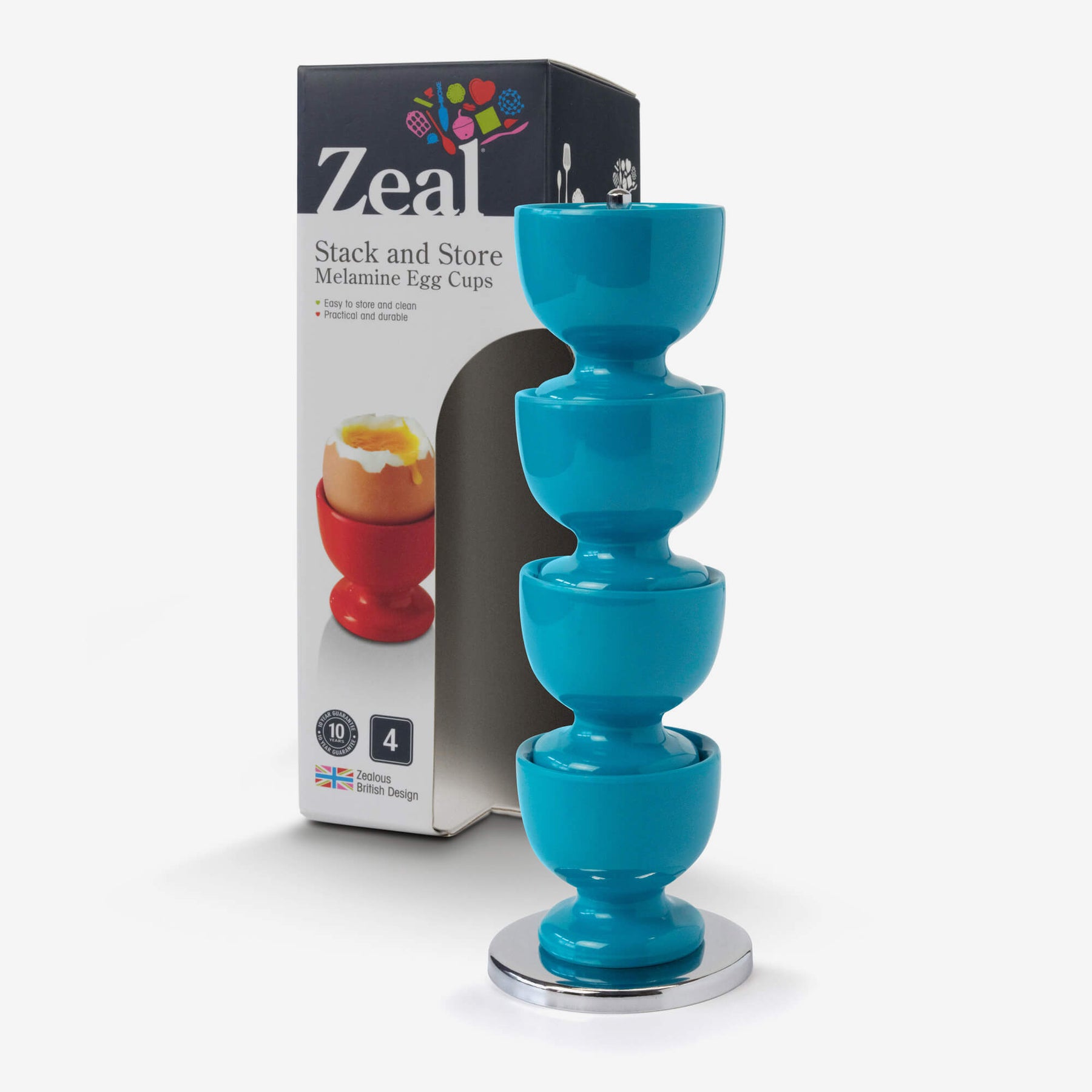 Stack and Store™ Egg Cup Set with Stand, Gift Boxed