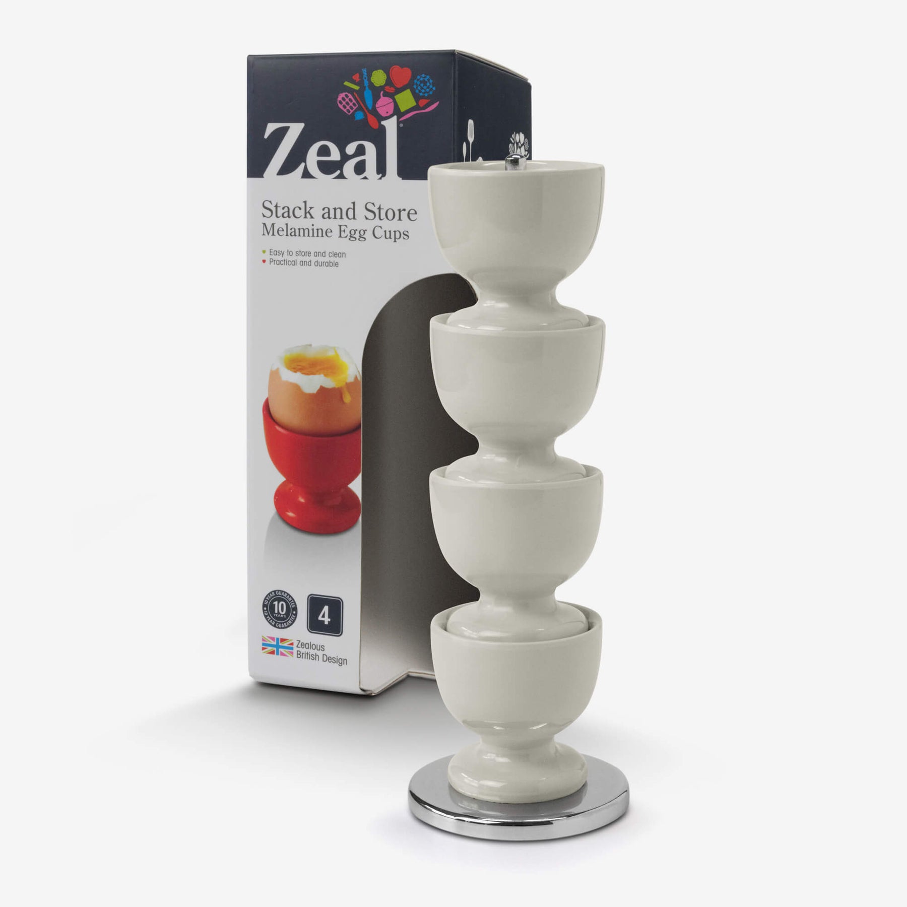 Stack and Store™ Egg Cup Set with Stand, Gift Boxed
