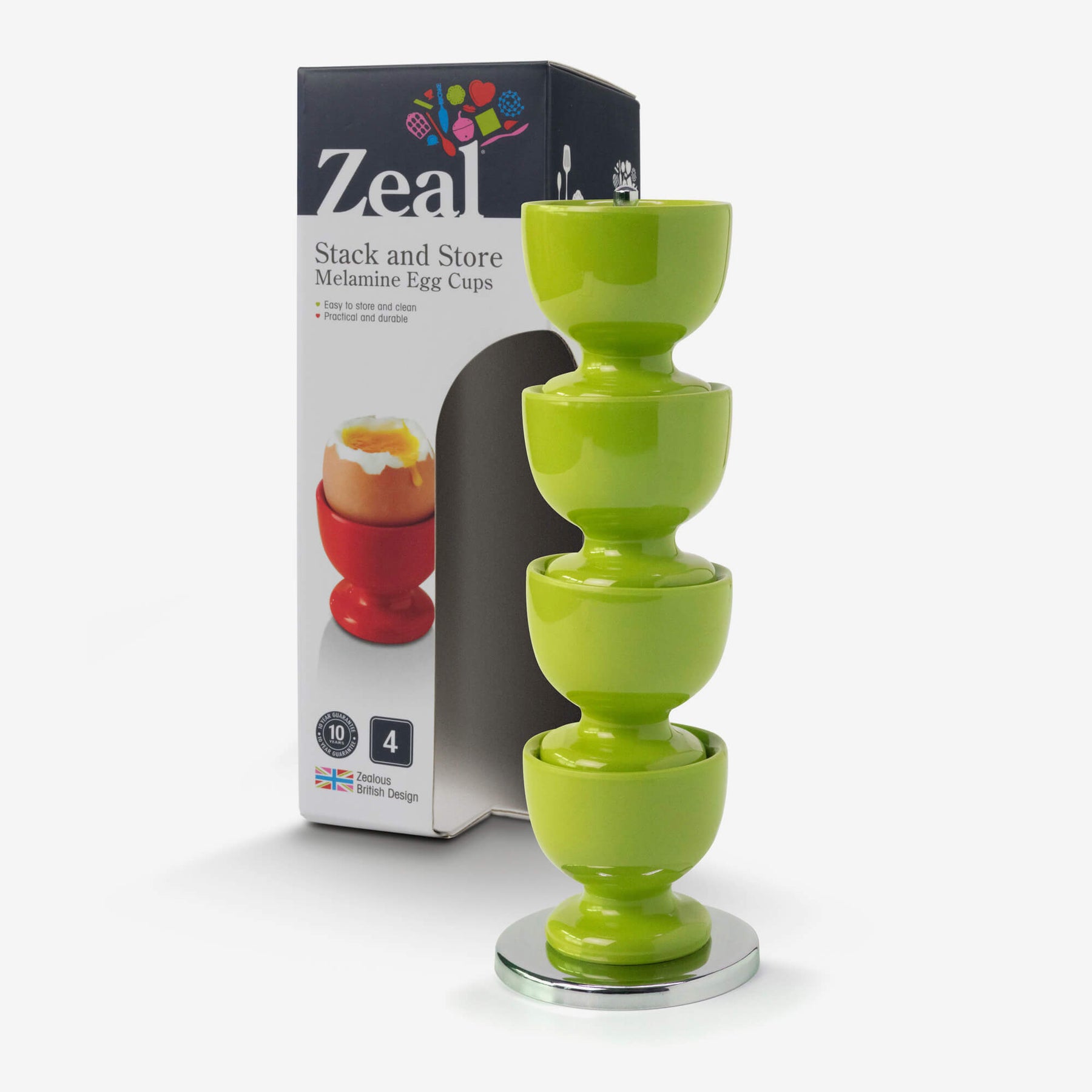 Stack and Store™ Egg Cup Set with Stand, Gift Boxed