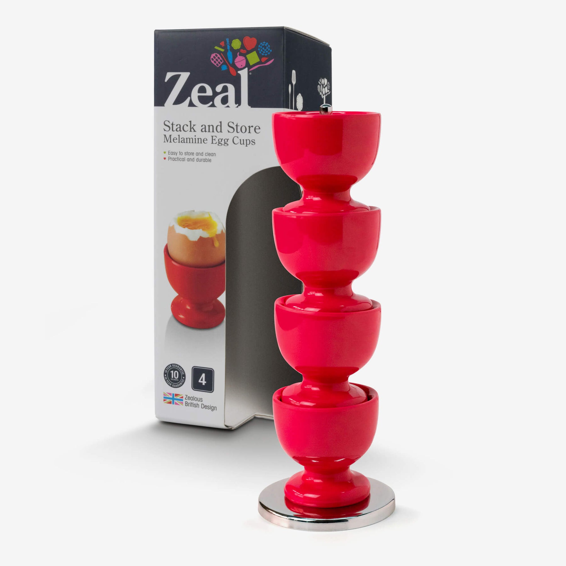 Stack and Store™ Egg Cup Set with Stand, Gift Boxed
