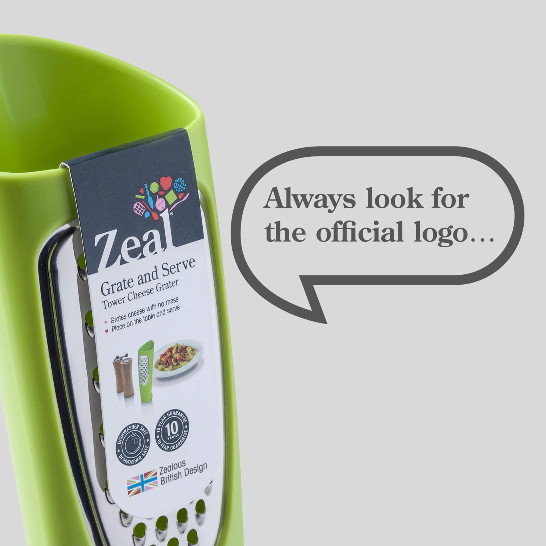 Grate and Serve Tower Grater