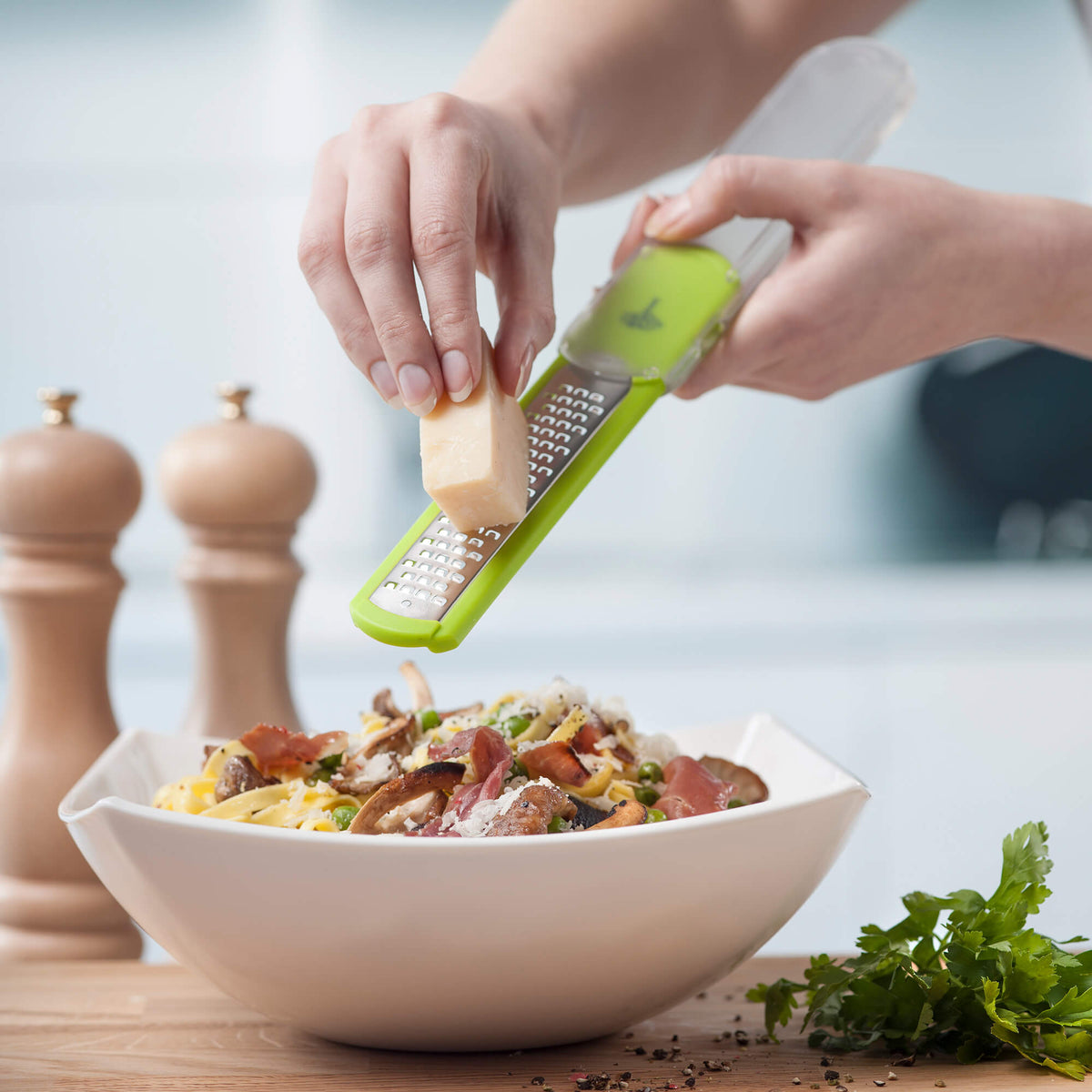 Fine Cheese Grater with Slide Out Handle