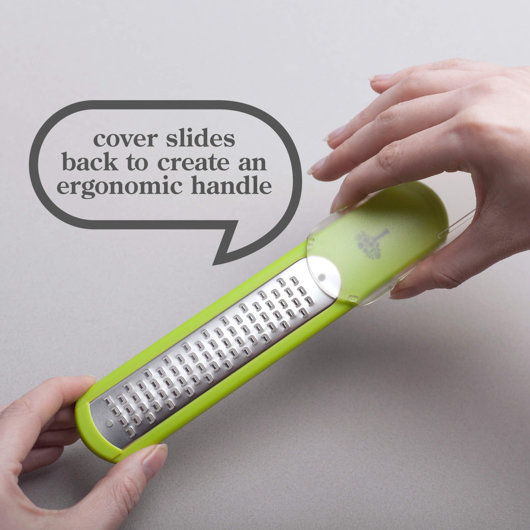 Fine Cheese Grater with Slide Out Handle