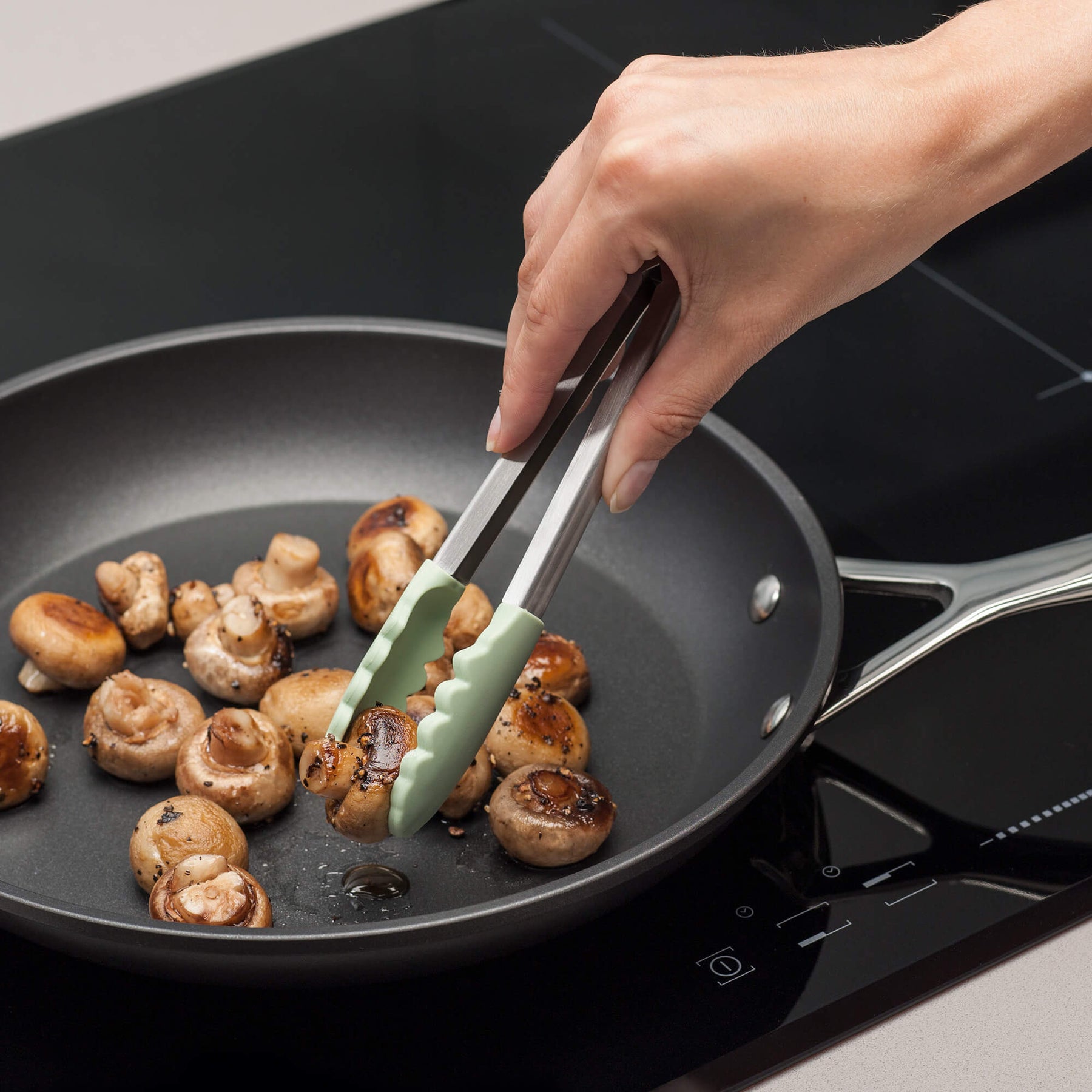 Silicone Small Cooking Tongs, 20cm