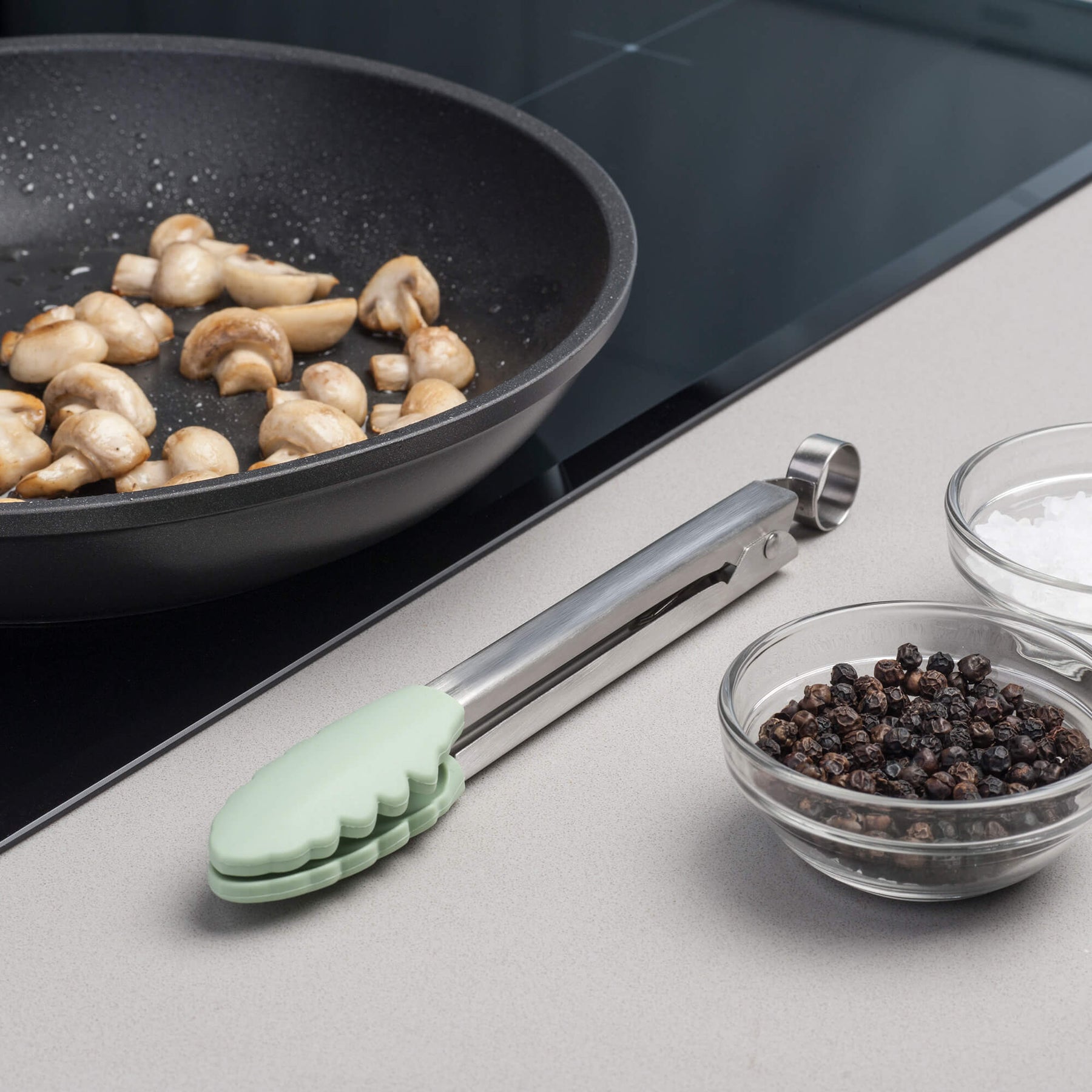 Silicone Small Cooking Tongs, 20cm