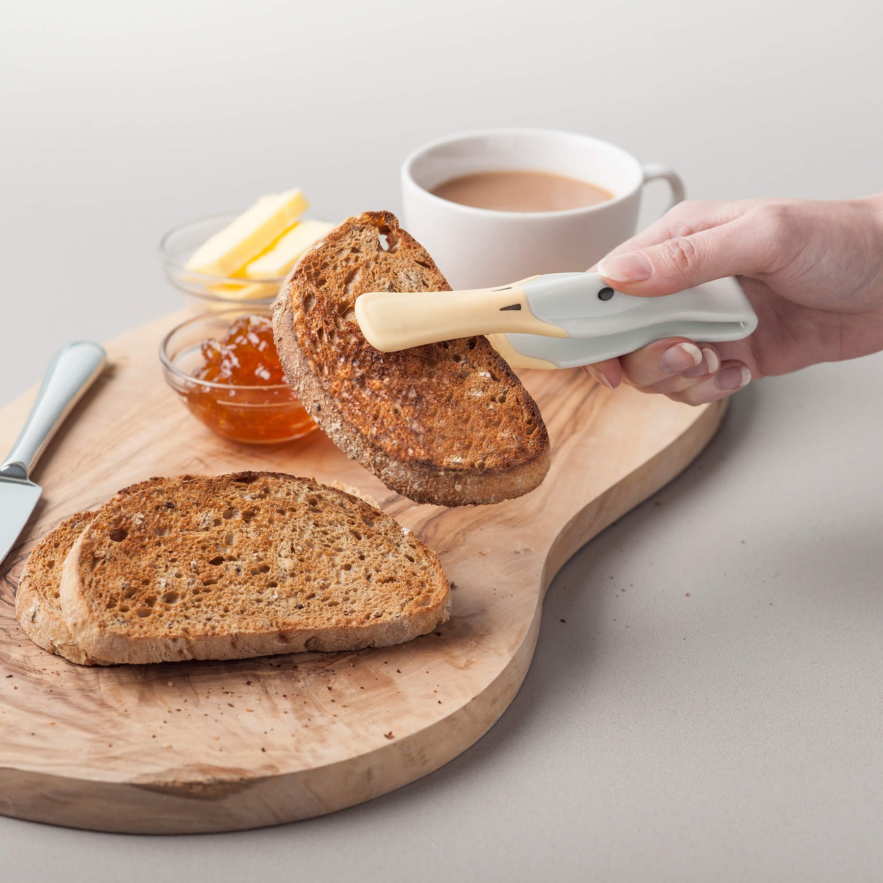 Silicone Duck Toast Tongs