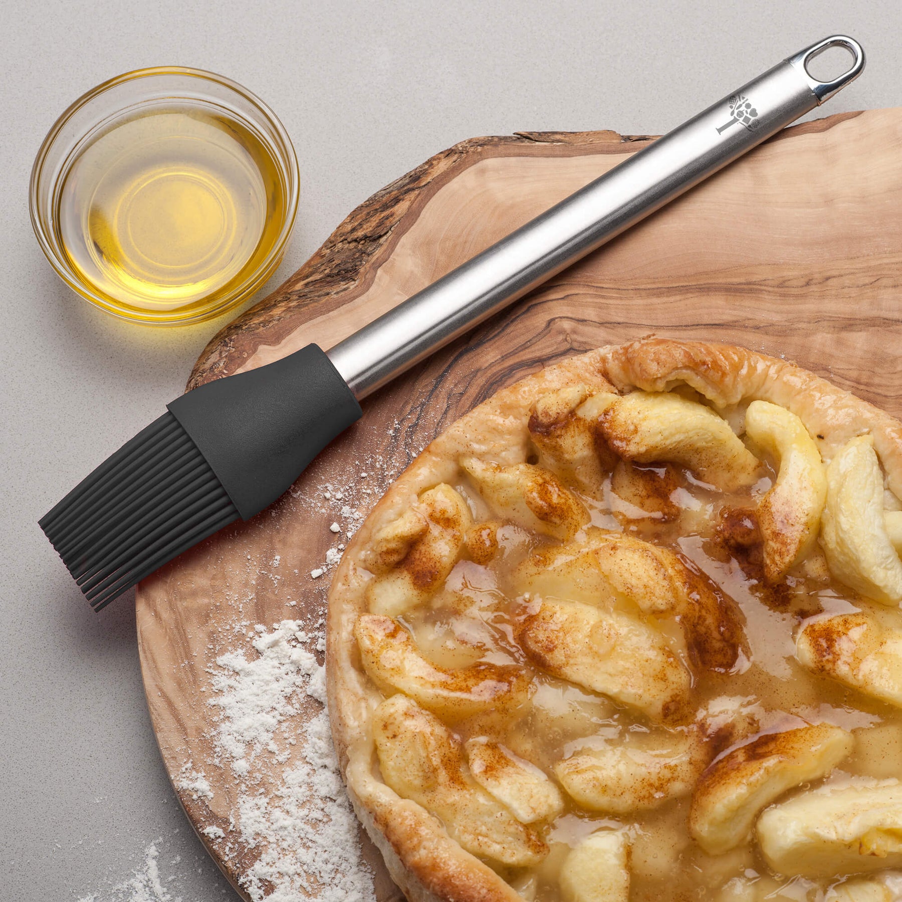 Silicone Basting Brush with Stainless Steel Handle