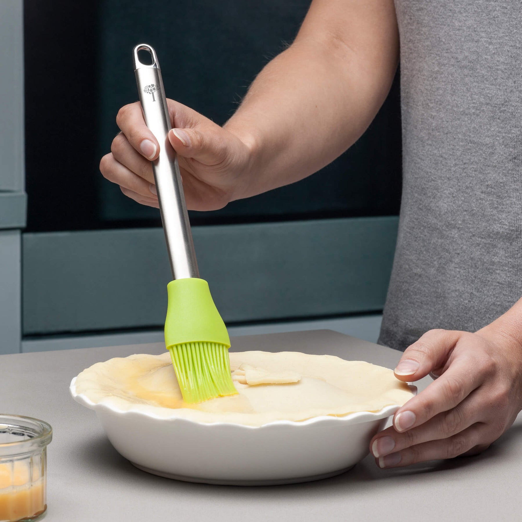 Silicone Basting Brush with Stainless Steel Handle