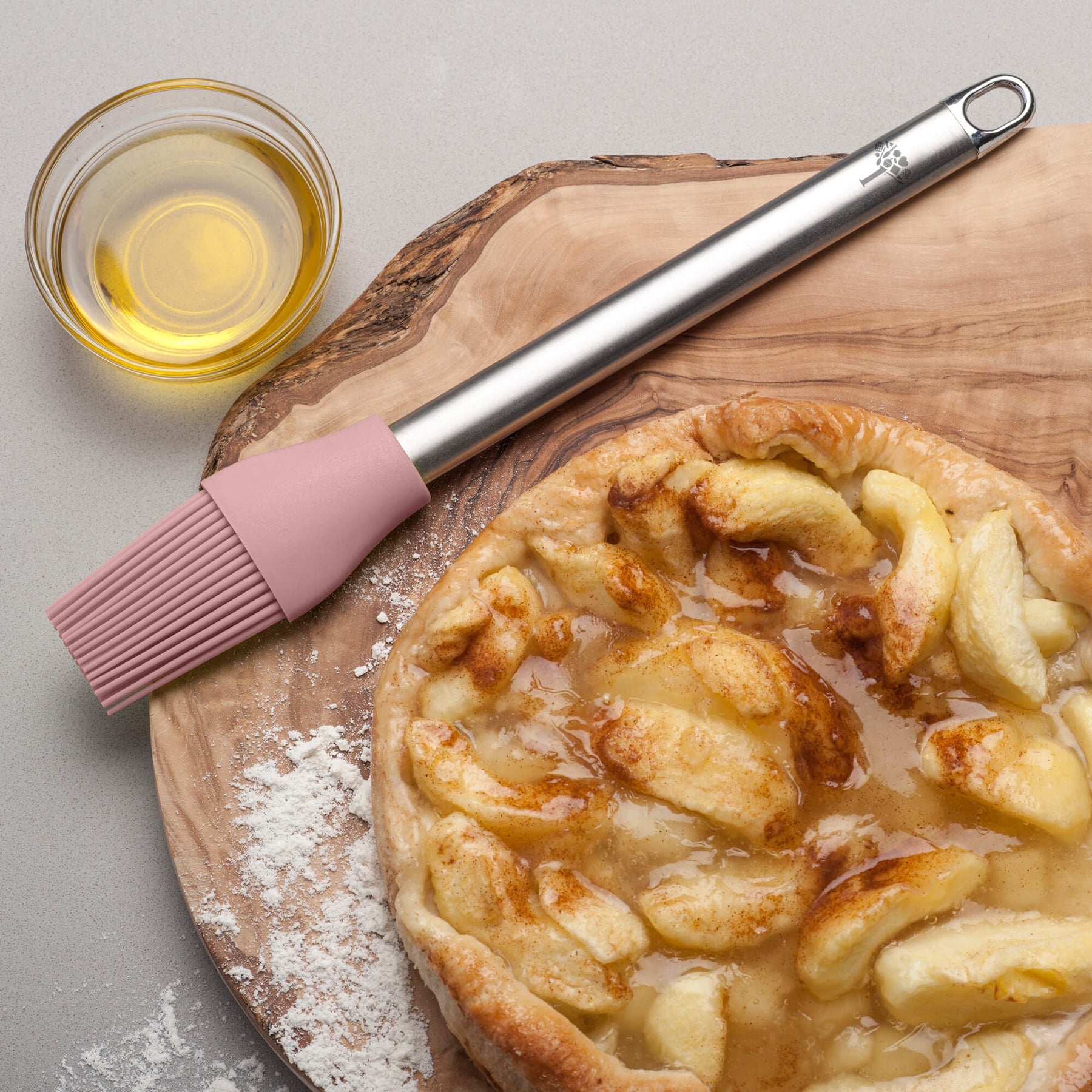 Silicone Basting Brush with Stainless Steel Handle