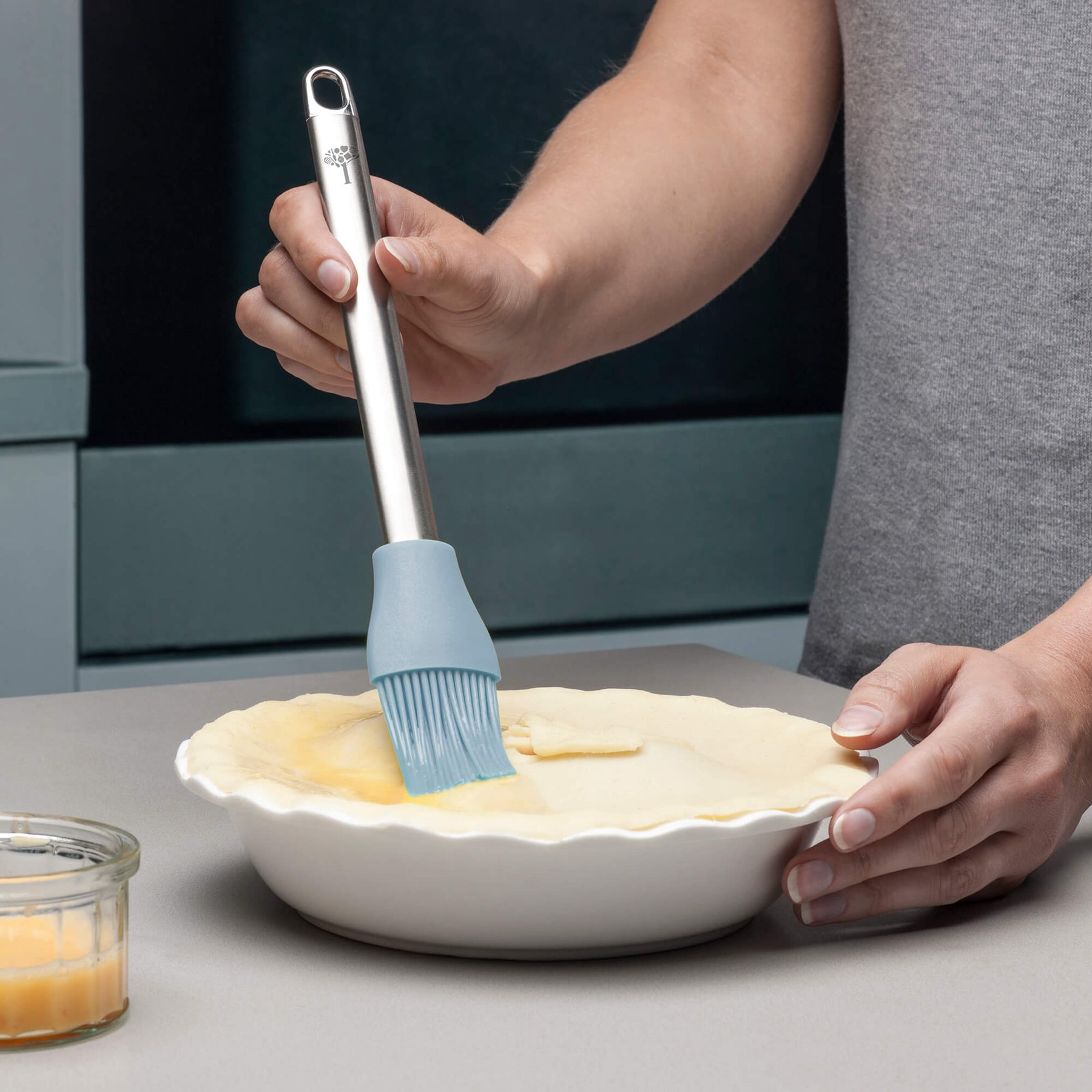 Silicone Basting Brush with Stainless Steel Handle